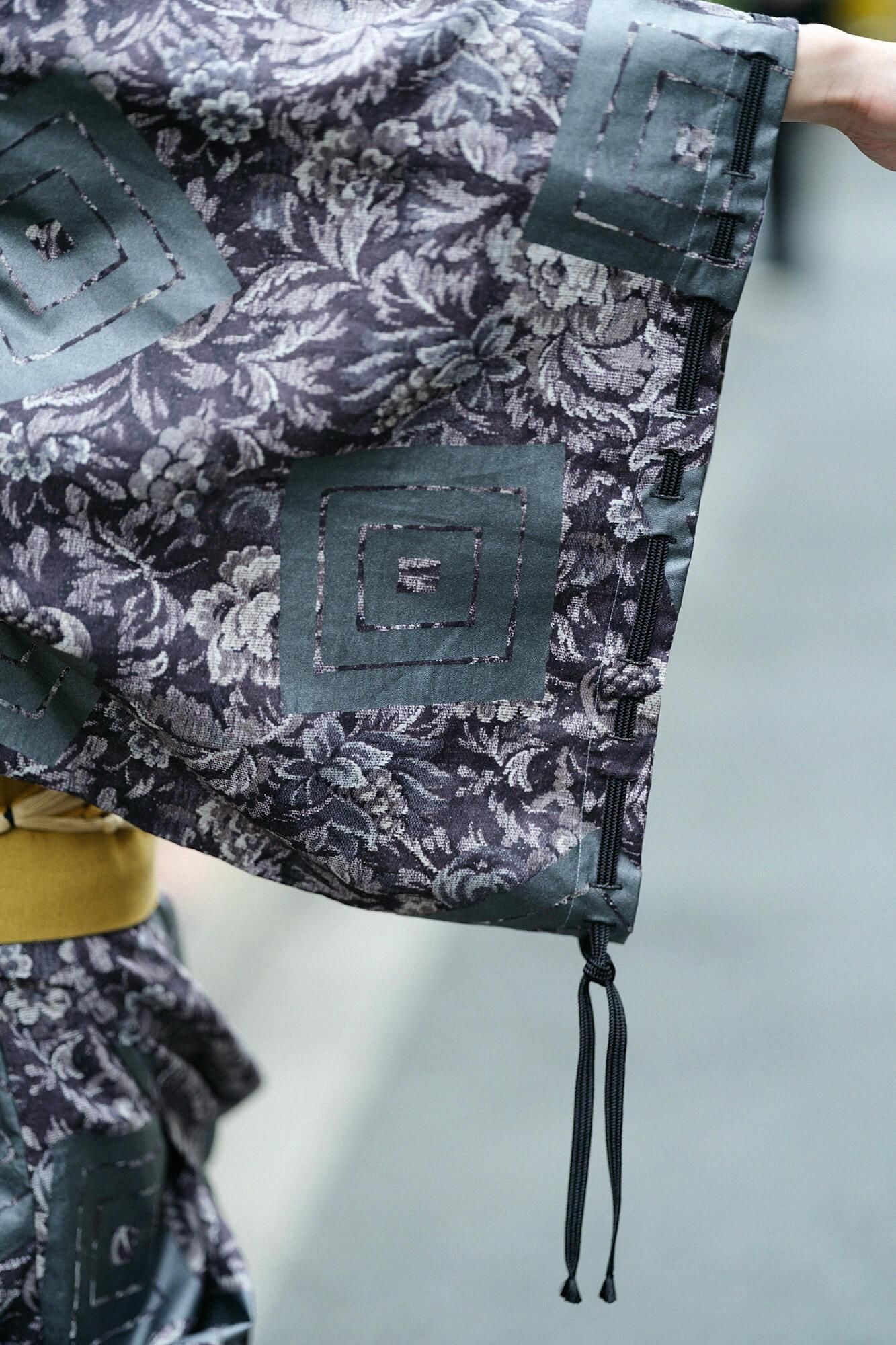 麻 帷子簡易和服(katabira)/唐花和山十八番