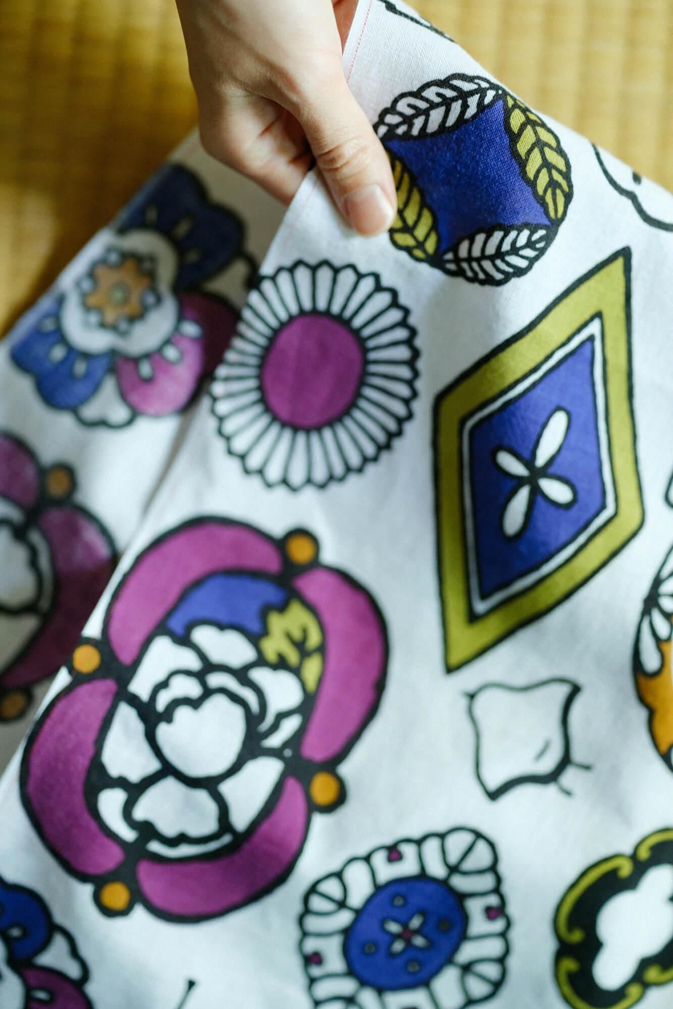 伊勢木綿 textile手ぬぐい/引手(ひきて)