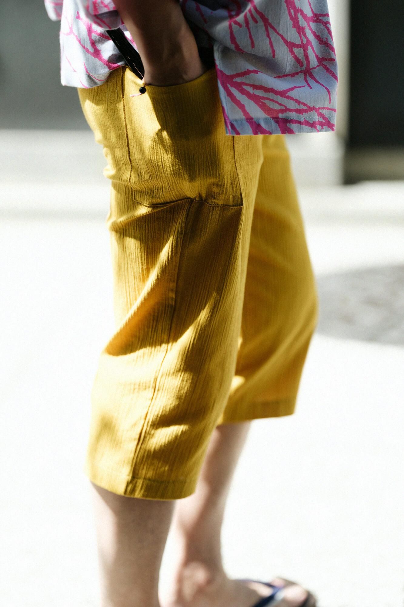 Chizimi Cotton 20/20 Skinny Pants/Golden Yellow(KogaNecolour)