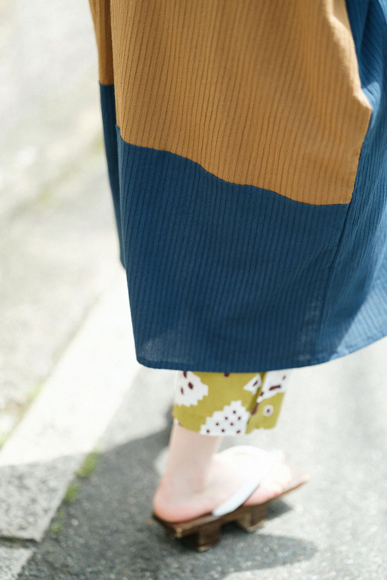 타카시마치지미 40/20 아키하 직사각형 원피스 버그/아가우드 컬러 x namdo nezu