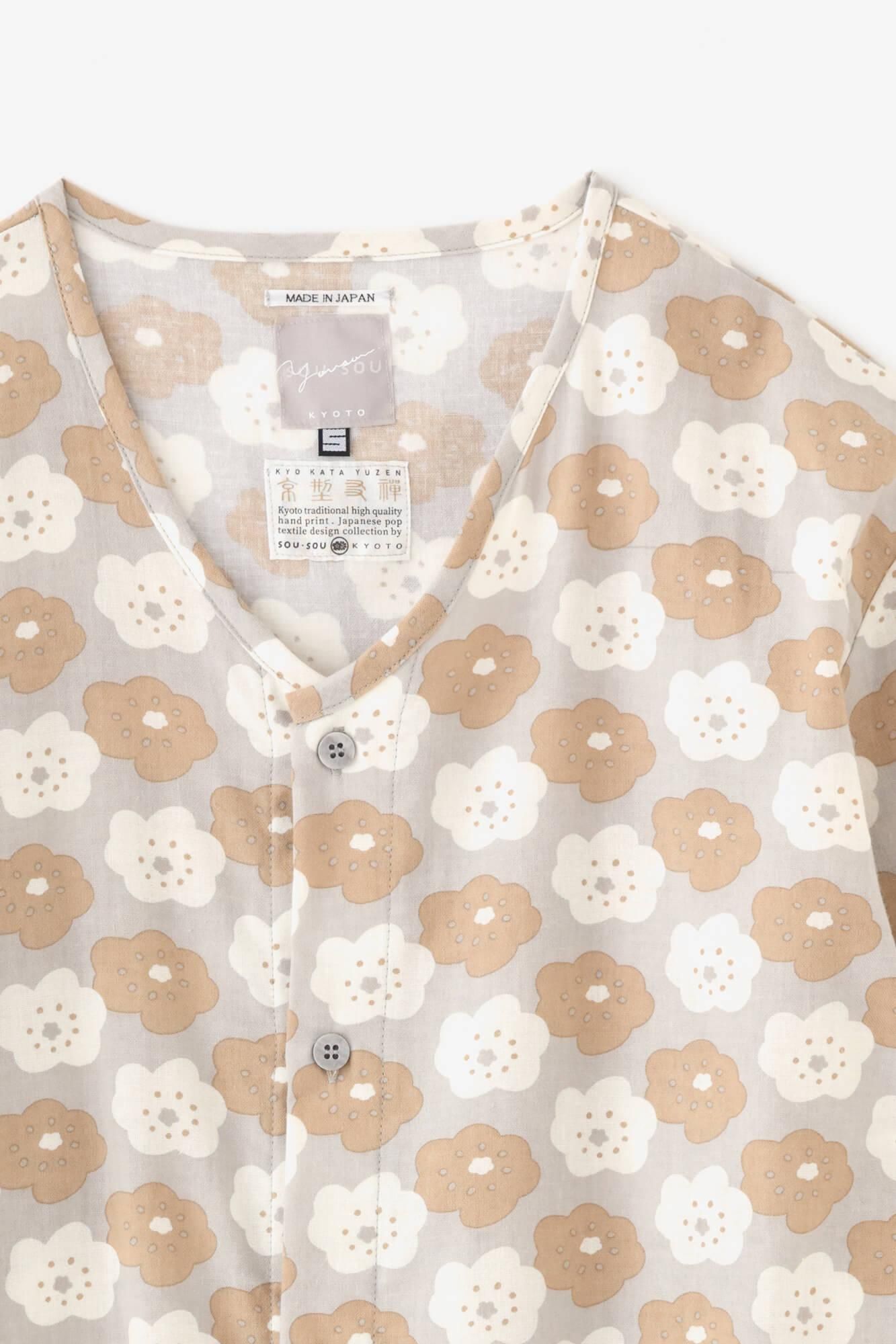 Takashima Plain Weave Textile Pajama / Smile