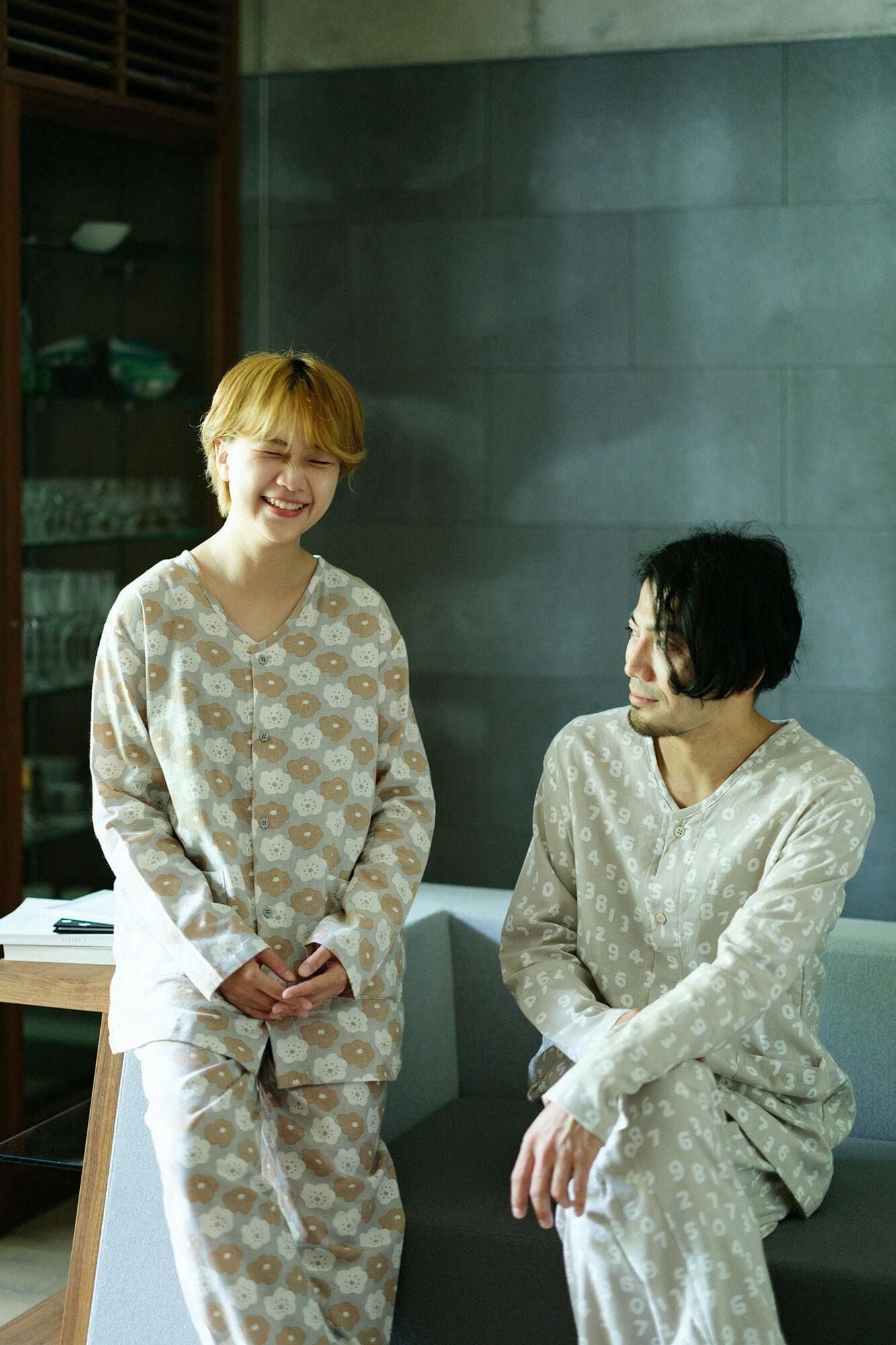 Takashima Plain Weave Textile Pajama / Smile