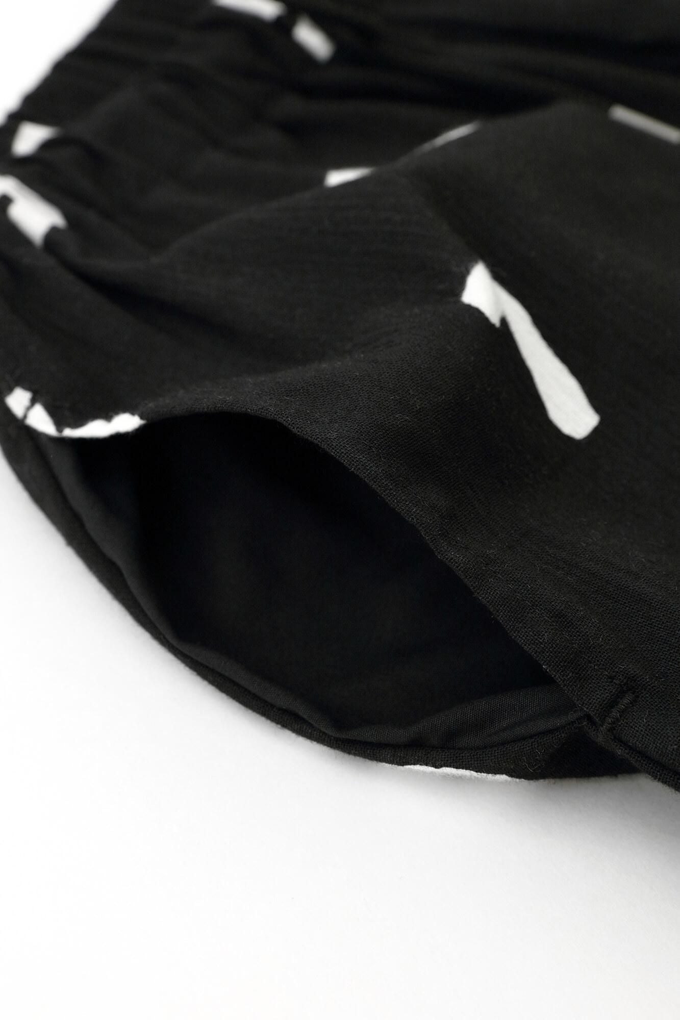 【官網限定】高島縮棉 20/20休閒窄管長褲/ SO-SU-U十數黑色