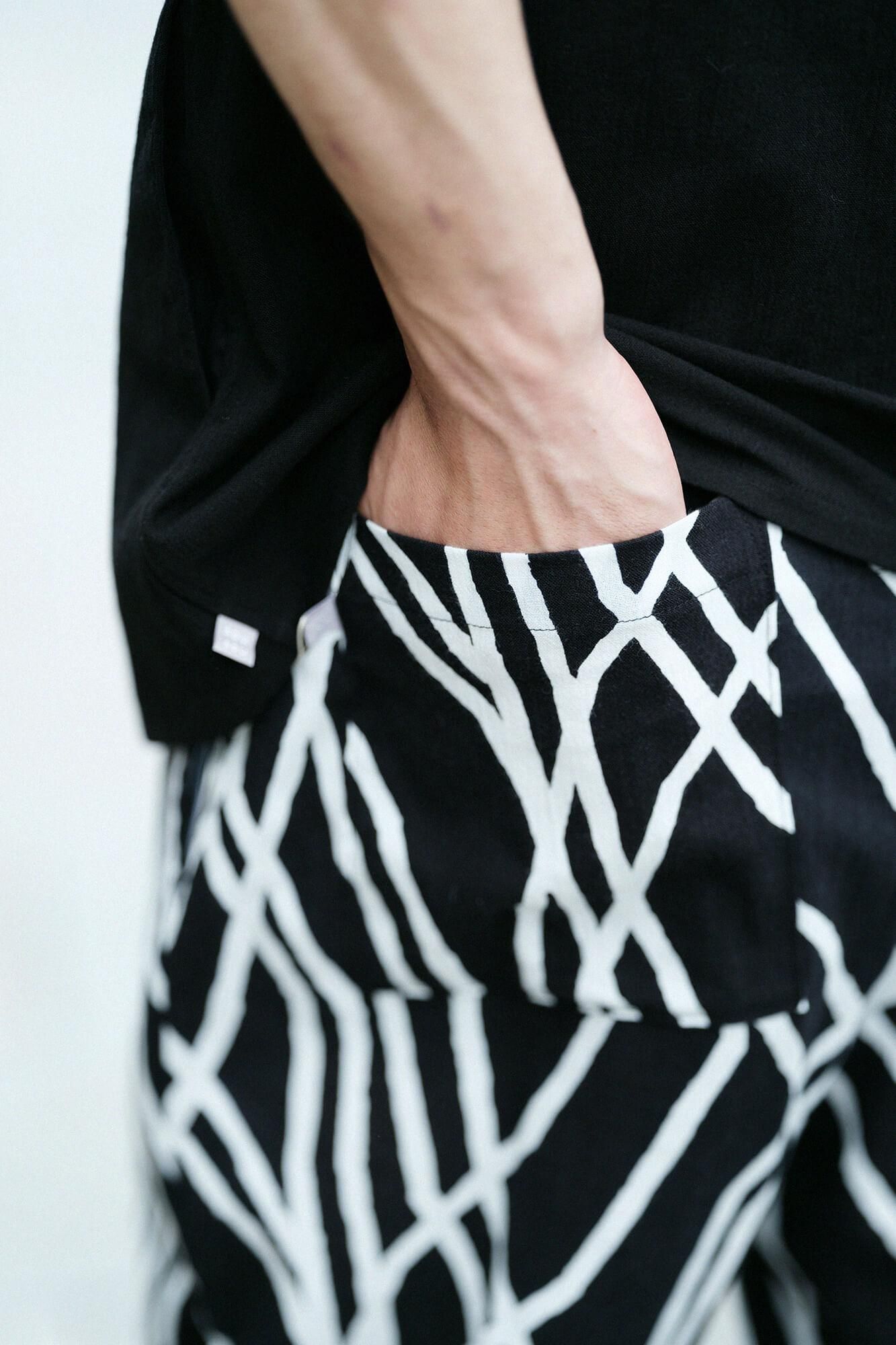 高島縮棉 20/20休閒窄管長褲/糾纏