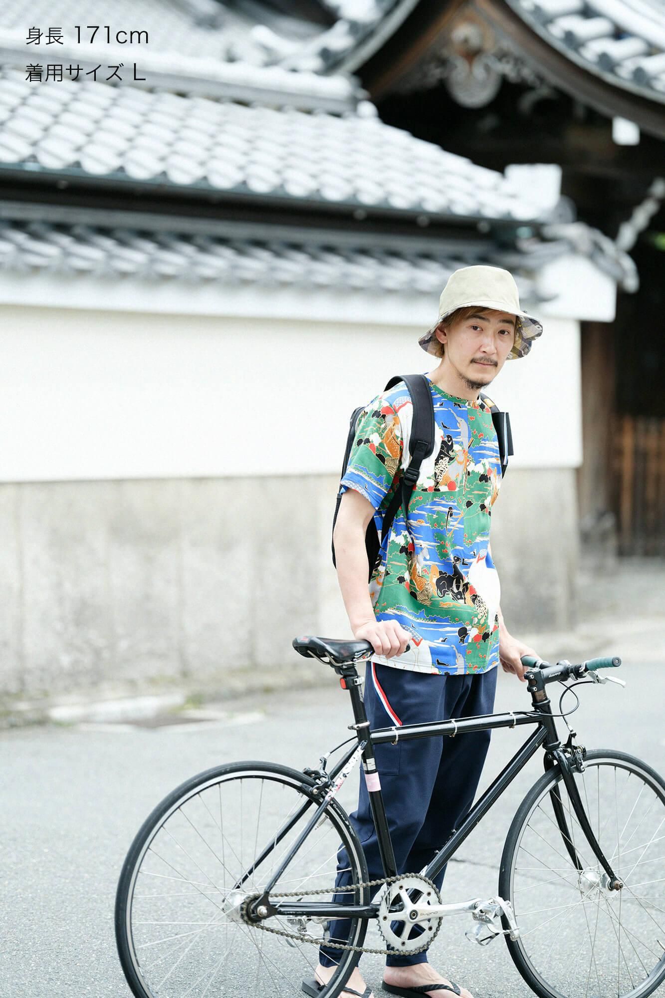 【期間限定10%OFF】高島縮棉 40/40短袖T-shirt /伊藤若冲 鳥獸花木圖屏風 再現接續(※預計於5月中發送)