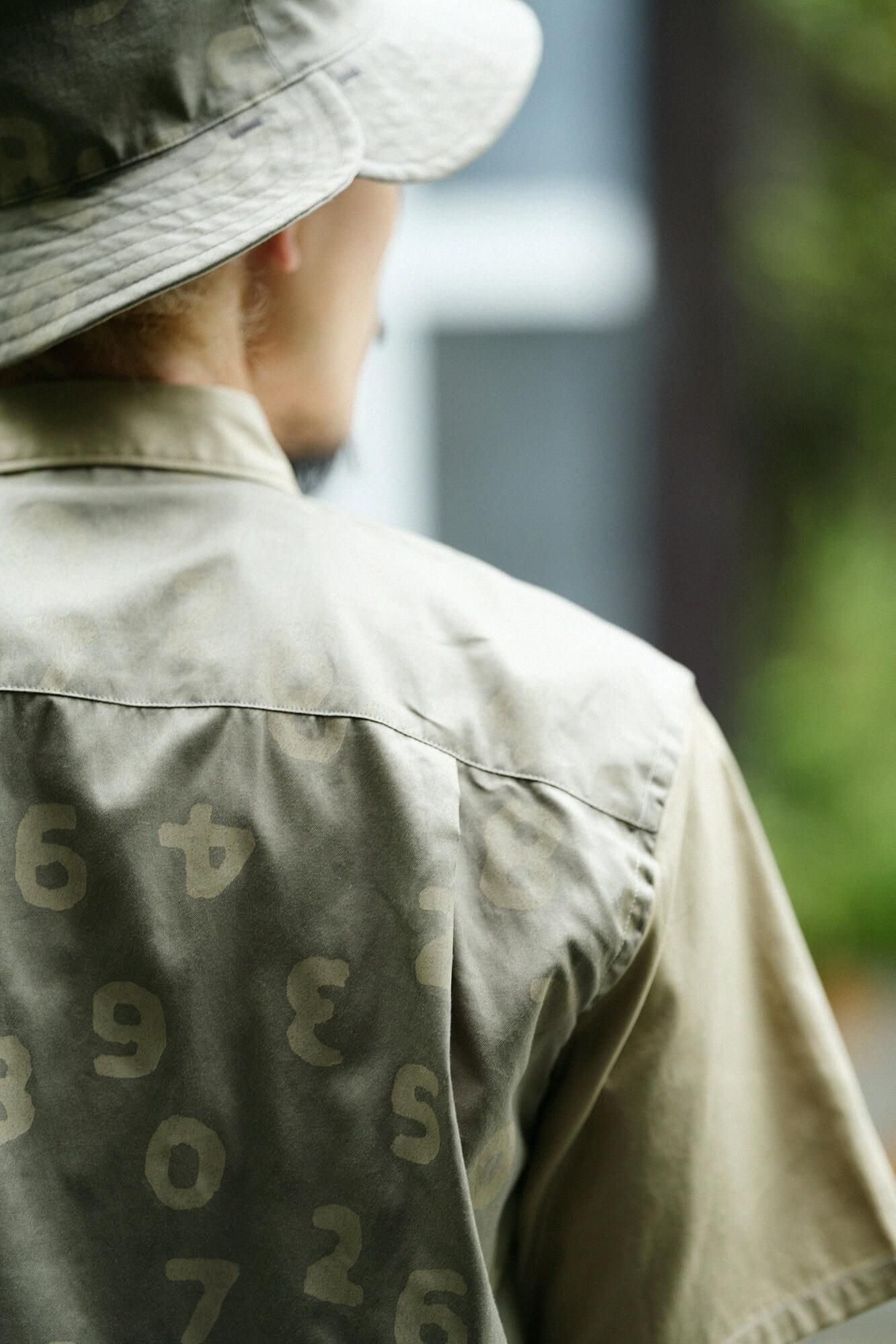 【net限定30%OFF】80双オックス 半袖シャツ/路考茶(ろこうちゃ)×SO-SU-U昆(こん) 上下(しょうか)