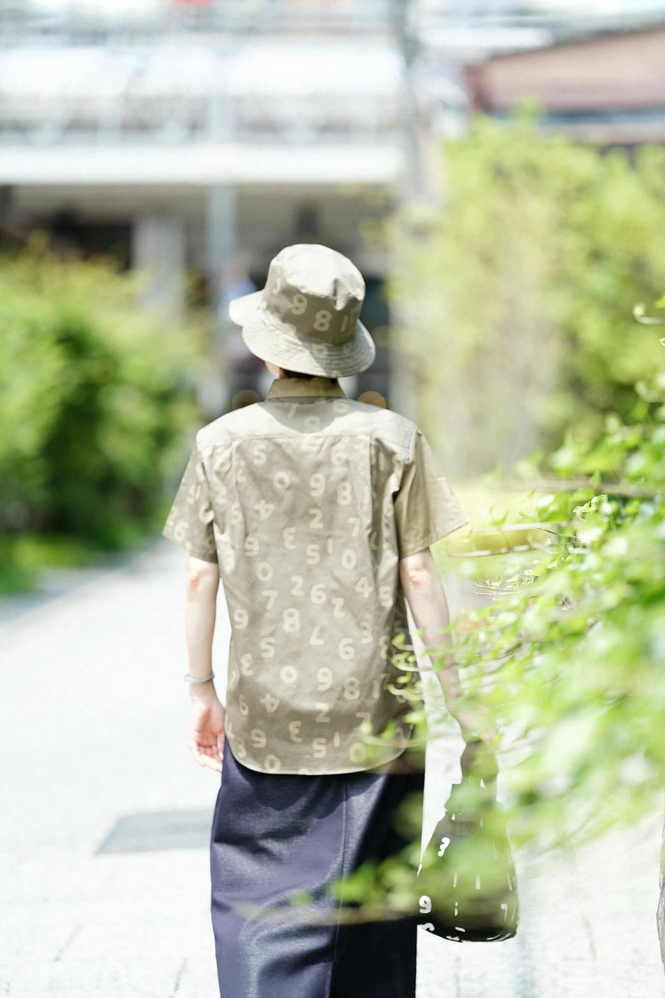 【net限定30%OFF】80双オックス 半袖シャツ/路考茶(ろこうちゃ)×SO-SU-U昆(こん) 上下(しょうか)