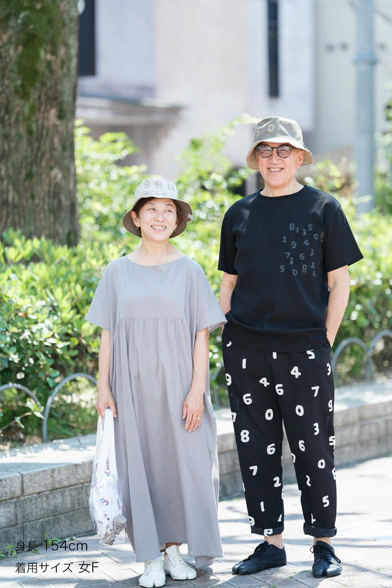 高島縮棉 40/40皺紋褶紋洋裝/薄灰色