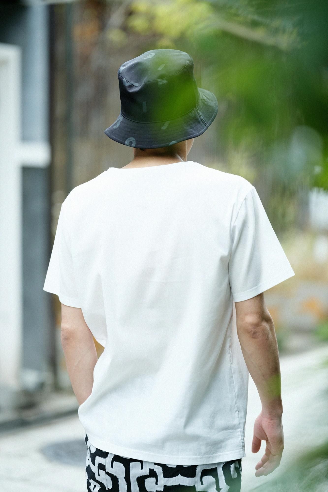 高島縮 40/40 半袖ポケットTシャツ/つくも×SO-SU-U昆