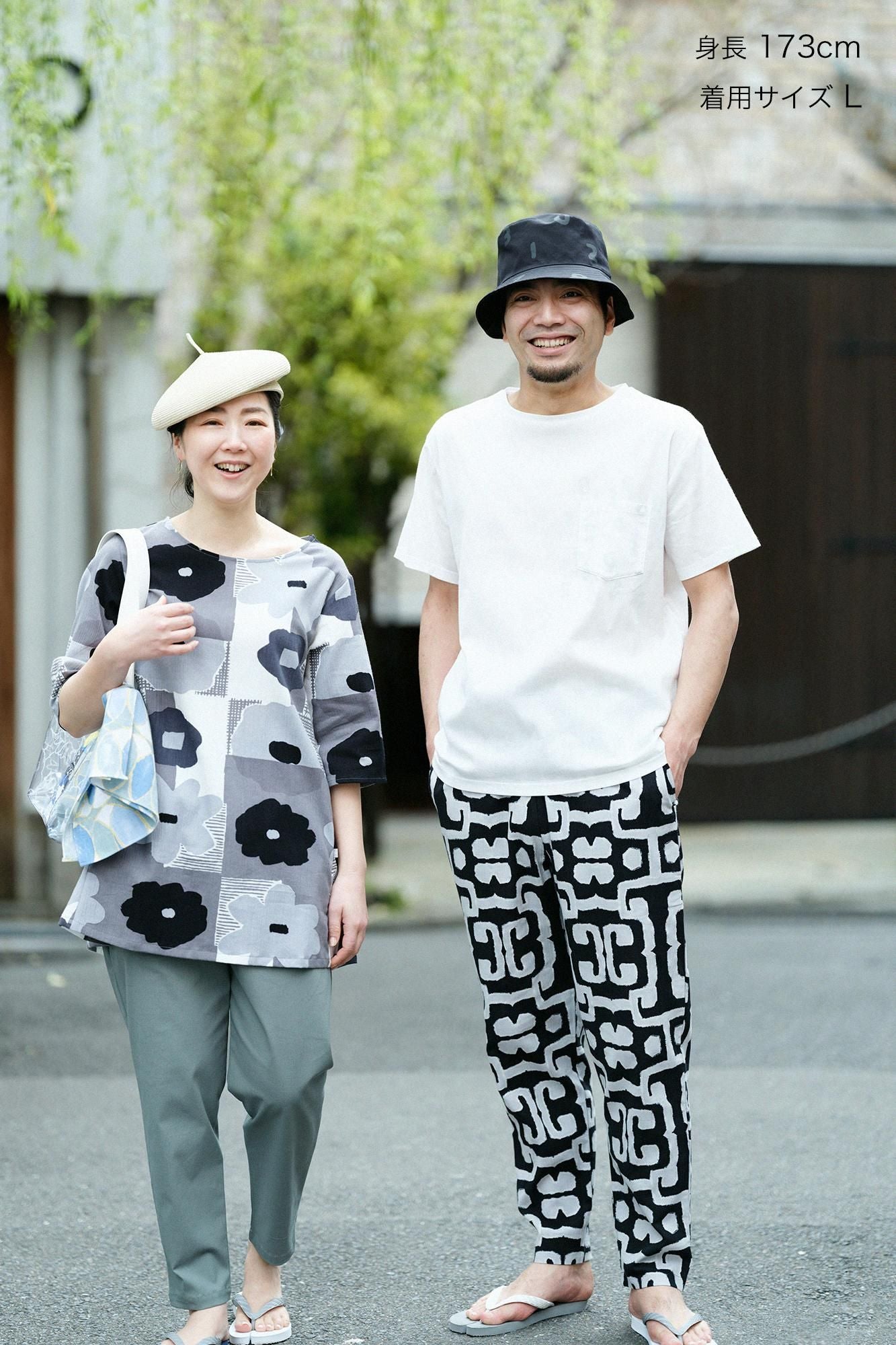 高島縮 40/40 半袖ポケットTシャツ/つくも×SO-SU-U昆