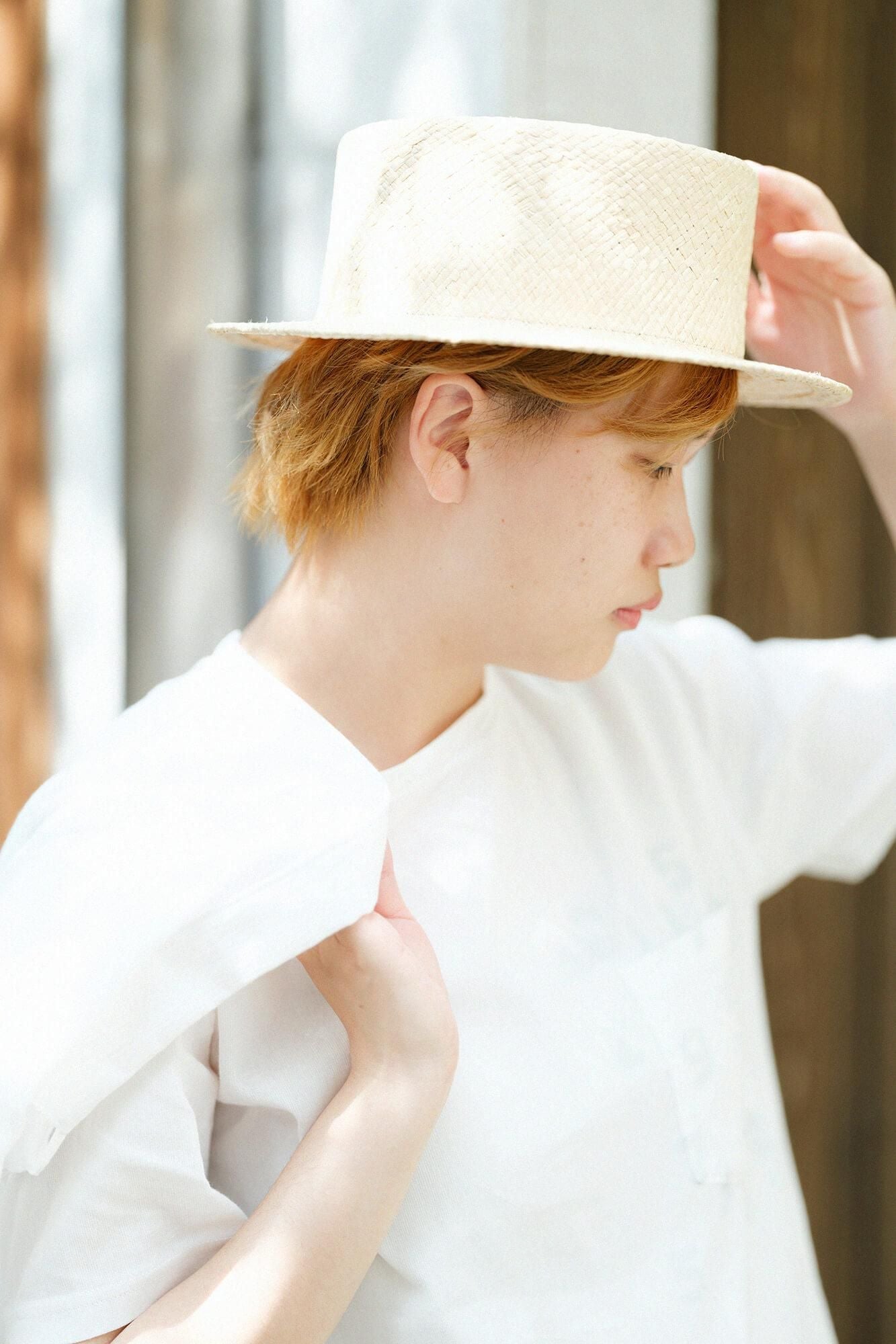 高島縮 40/40 半袖ポケットTシャツ/つくも×SO-SU-U昆