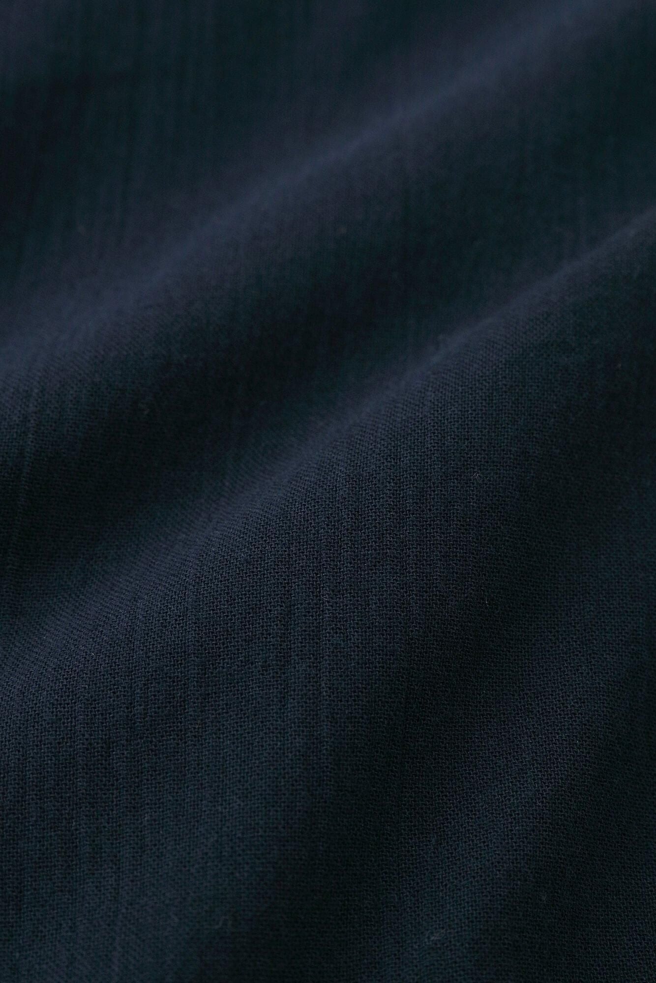 Chizimi Cotton 20/20 Gran Tunic Short Sleeve Shirt / Dark Blue