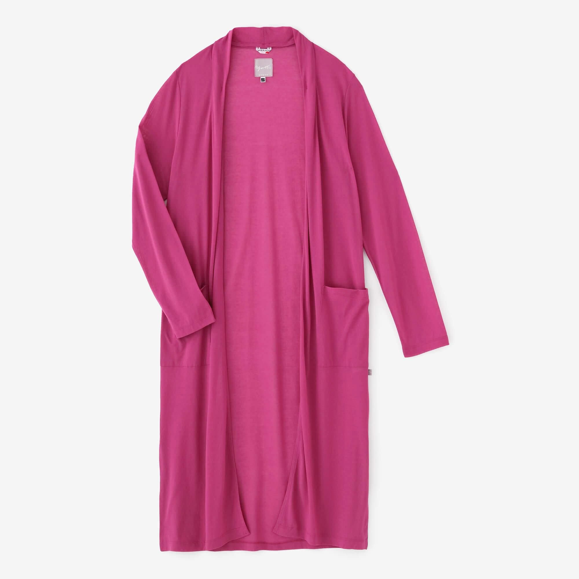 CSS Cotton Long Cardigan / Dark Pink