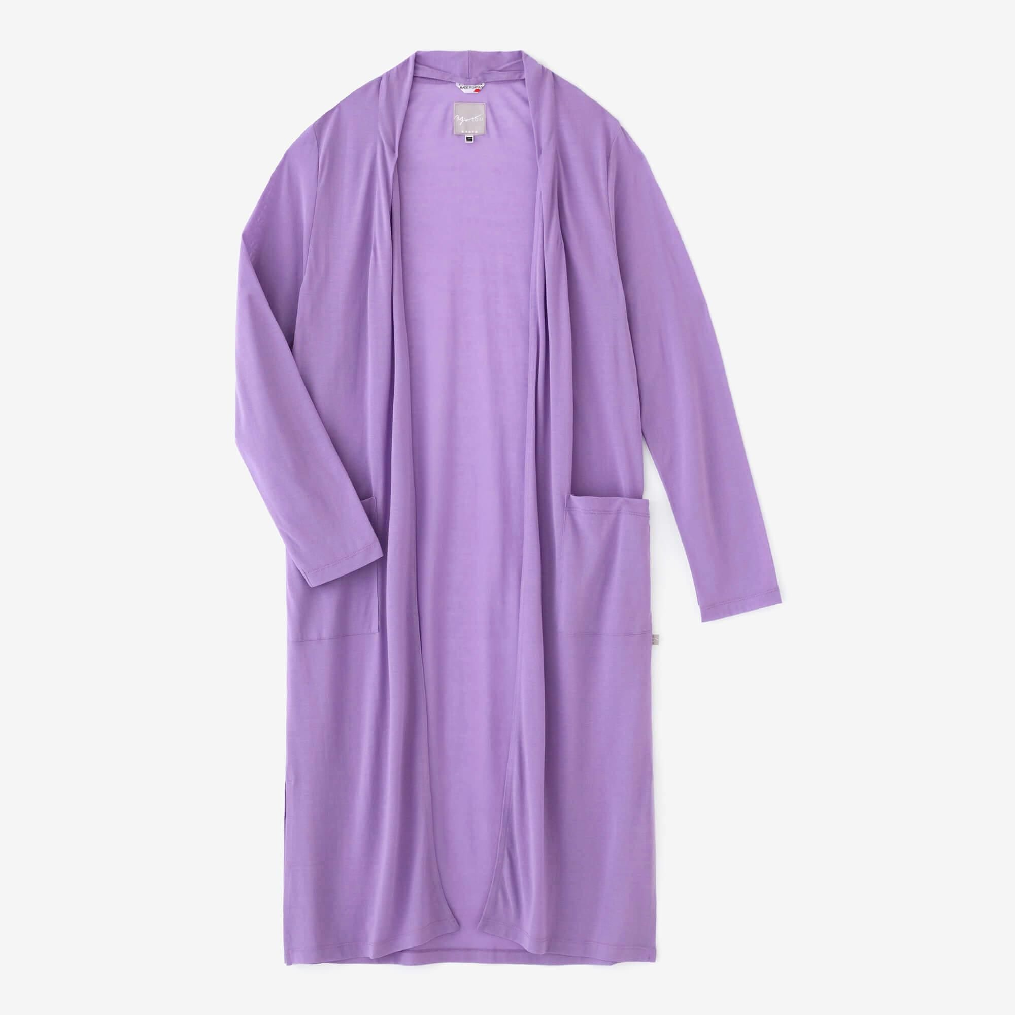 CSS Cotton Long Cardigan Light Purple