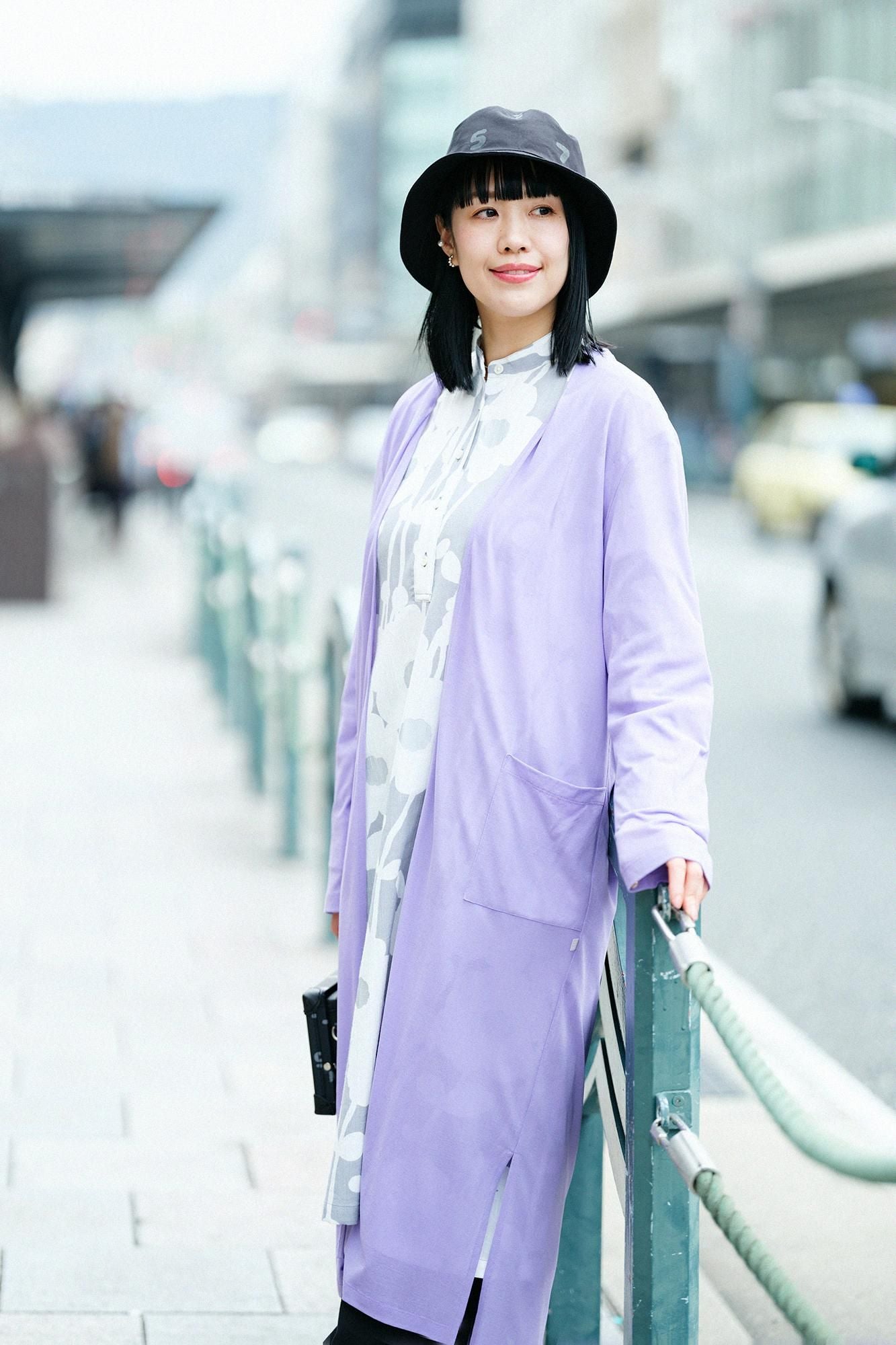 CSS棉花长开衫/淡紫色颜色