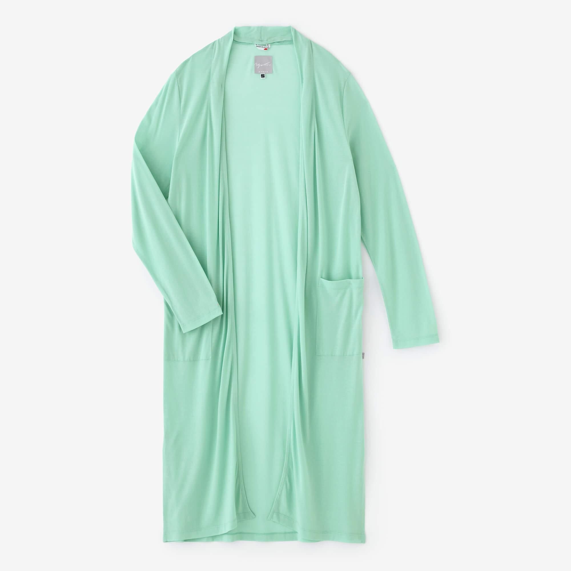 CSS純棉 長開衫/淺黃綠色