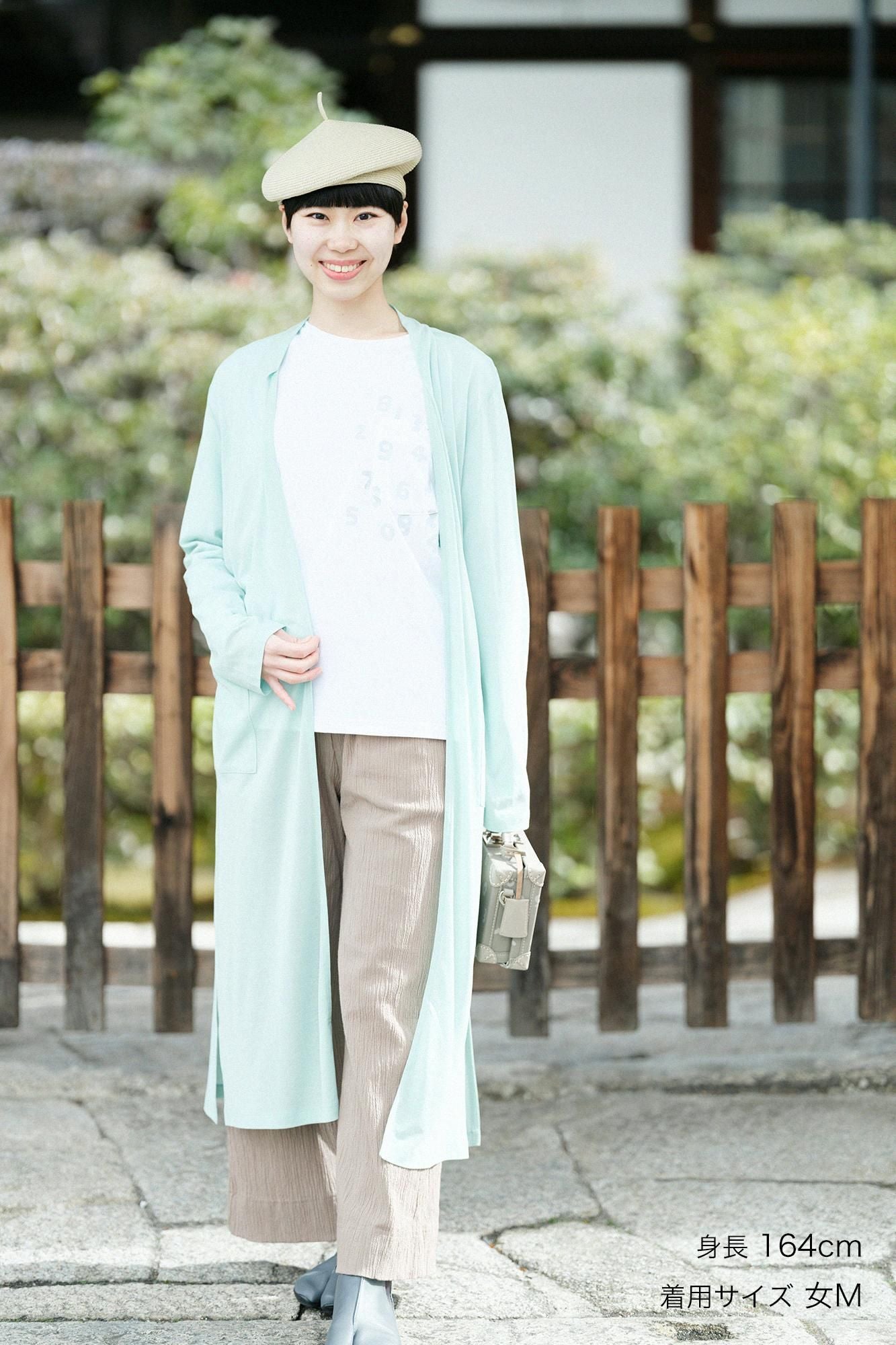 CSS純棉 長開衫/淺黃綠色