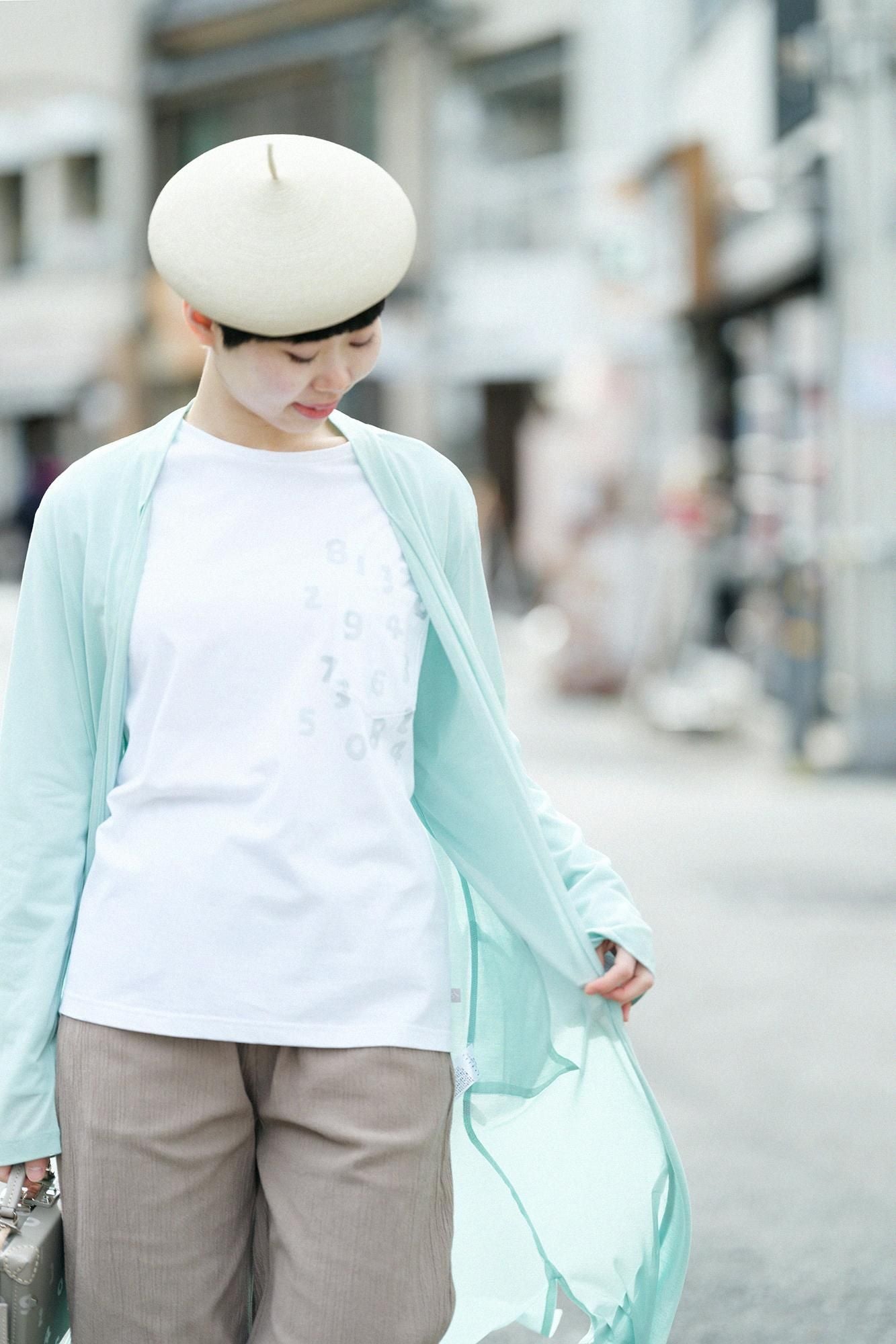 CSS純棉 長開衫/淺黃綠色