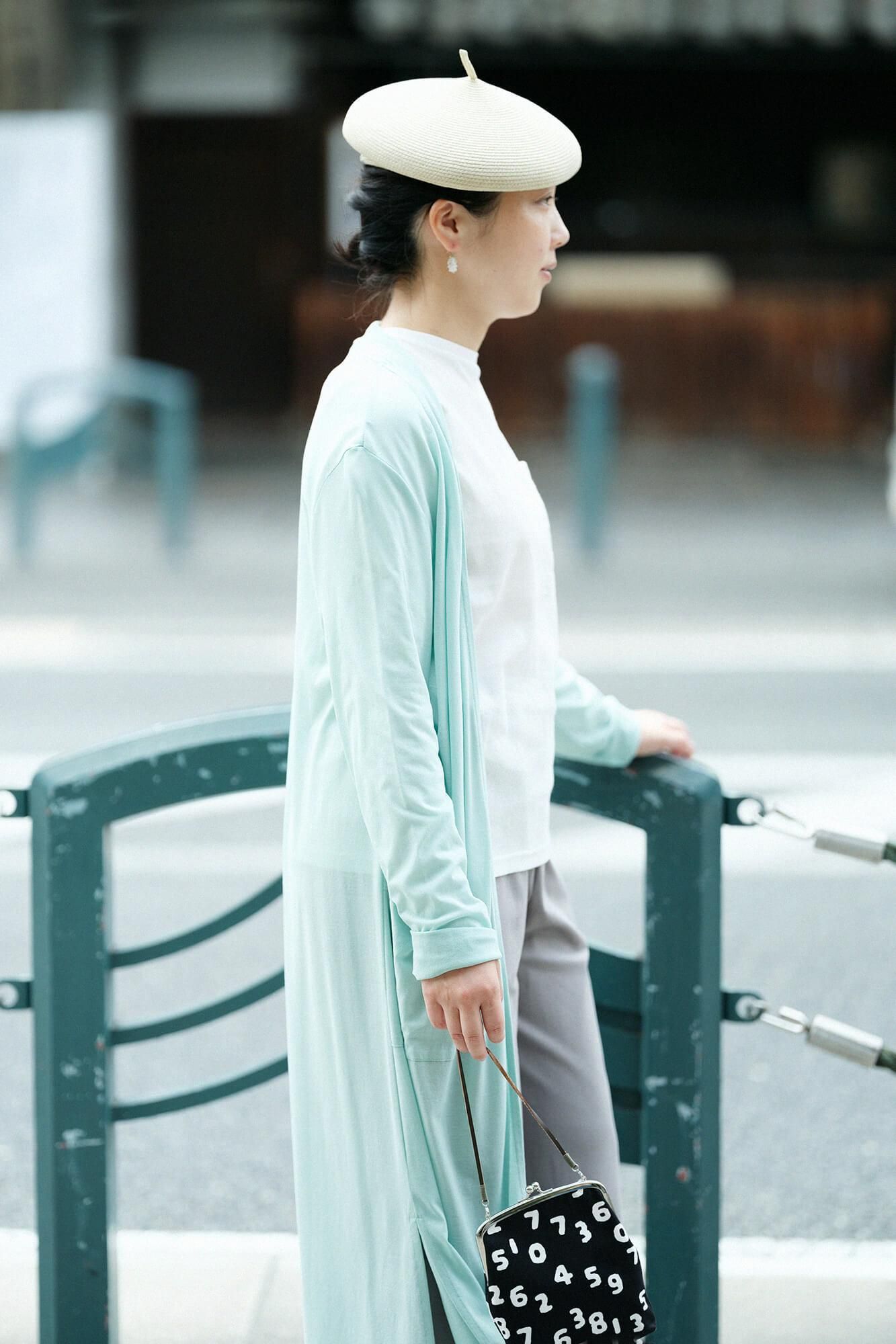 CSS純棉 長開衫/淺黃綠色