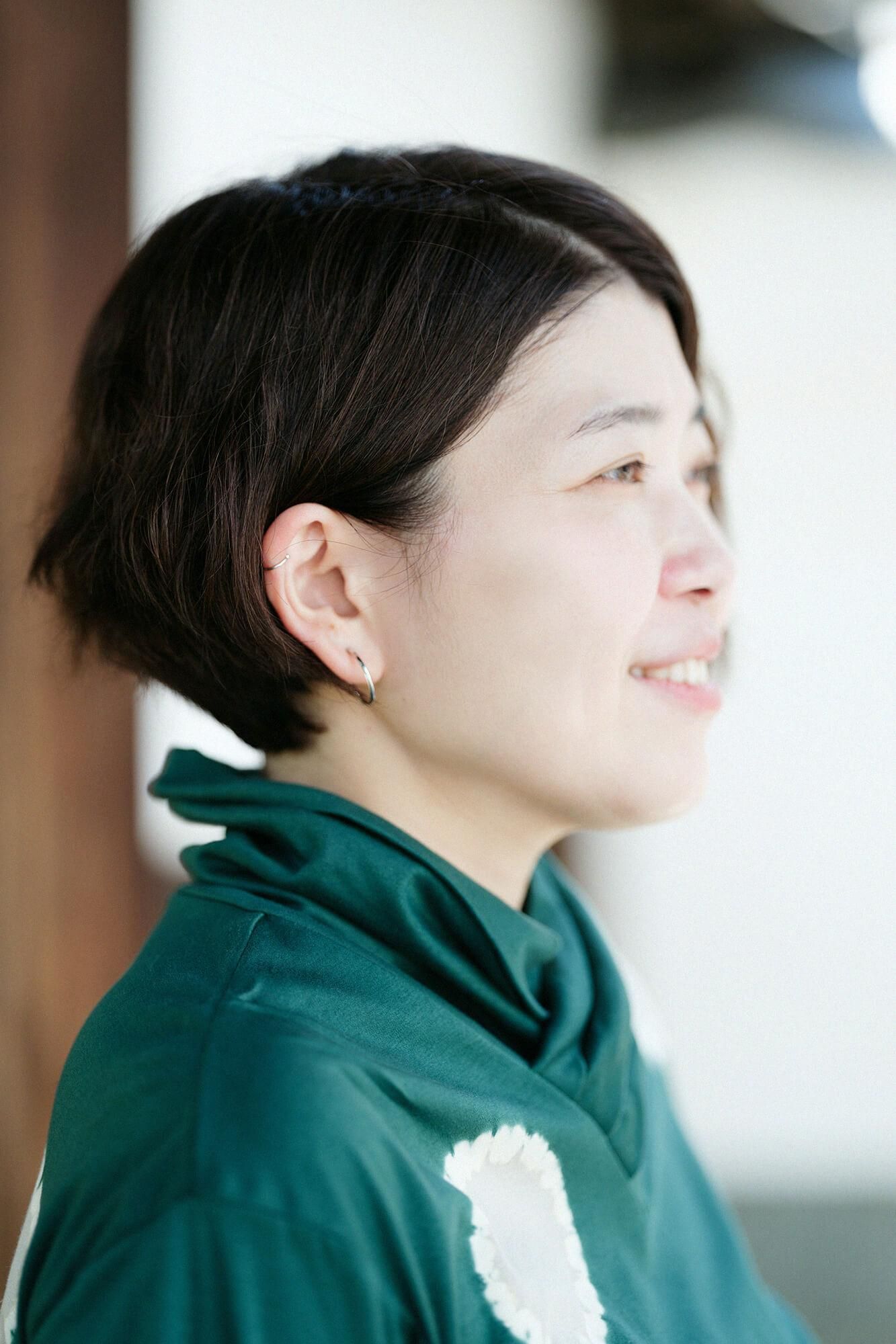 근청 시보리 양면 아미 에리마키지반/물방울 미도리 x 실크 마우스