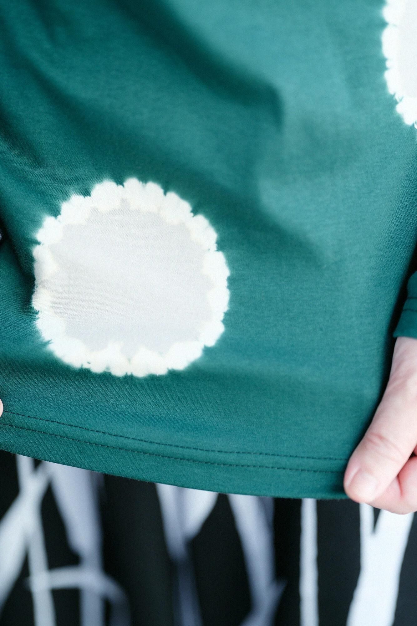 근청 시보리 양면 아미 에리마키지반/물방울 미도리 x 실크 마우스