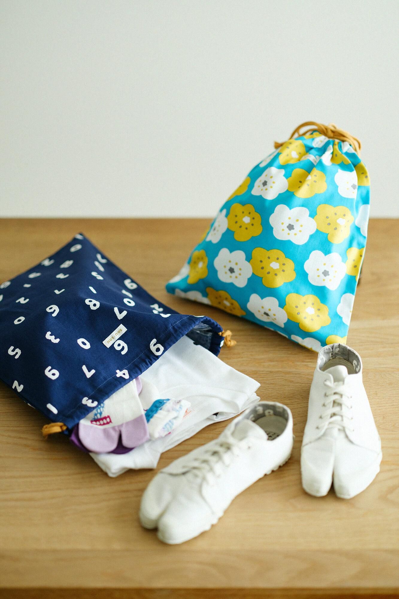 SOU・SOU×Marushin Kordelzugtasche L/SO-SU-U