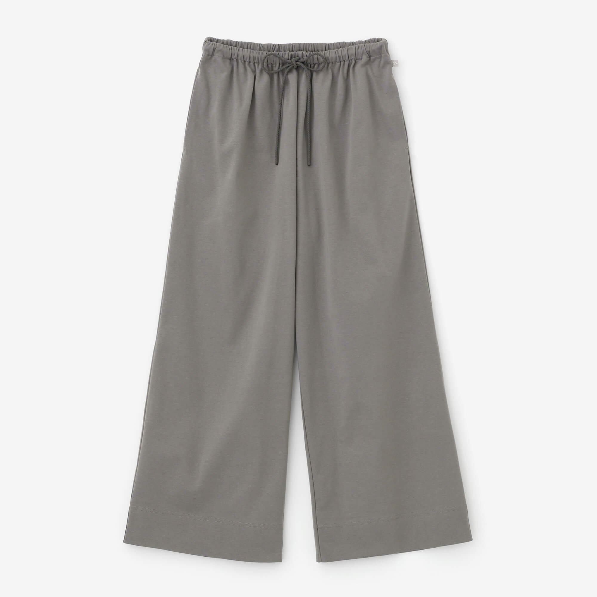 羅紋針織布 闊腿褲2.0/灰色