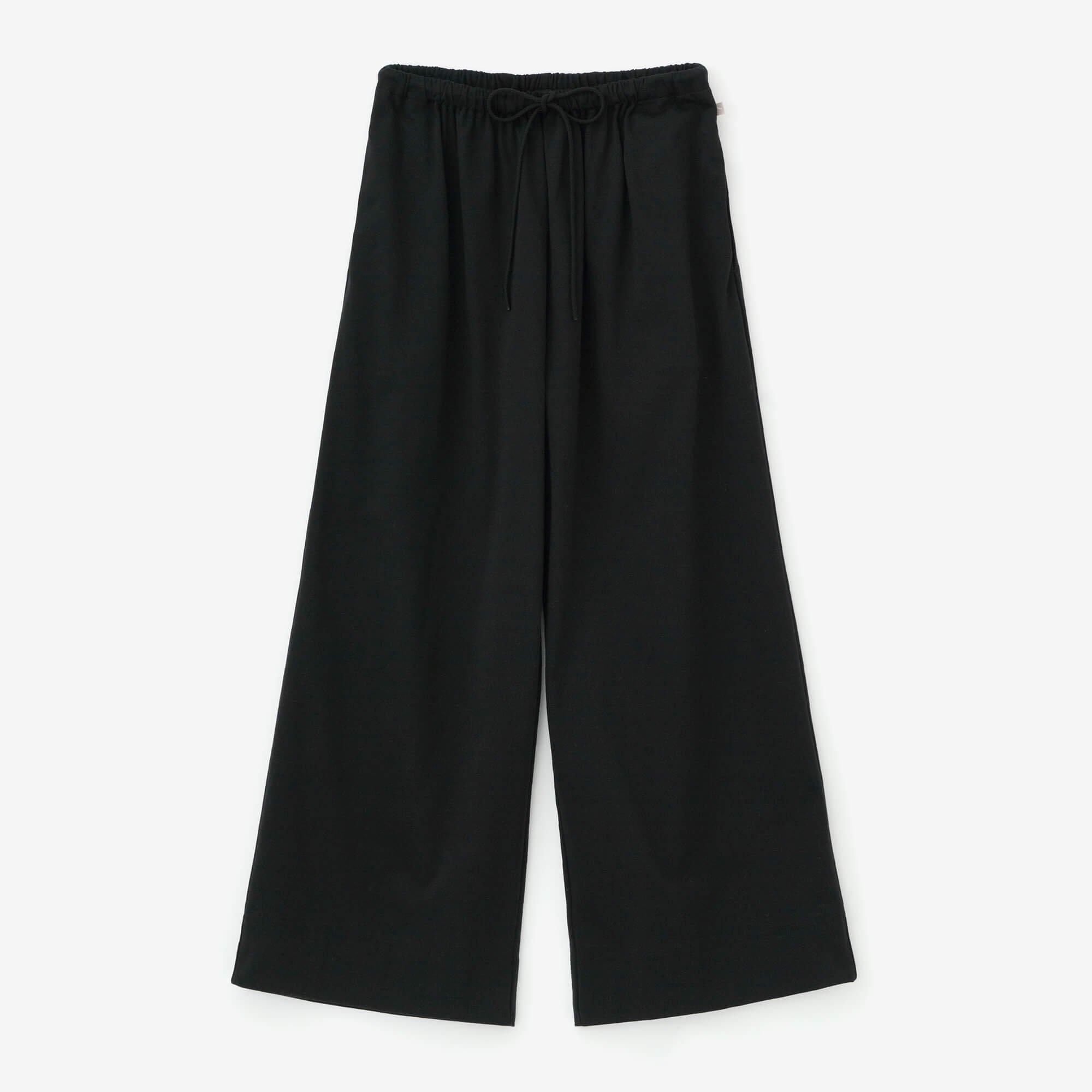 Ponte Fabric Wide Pants 2.0/ Black