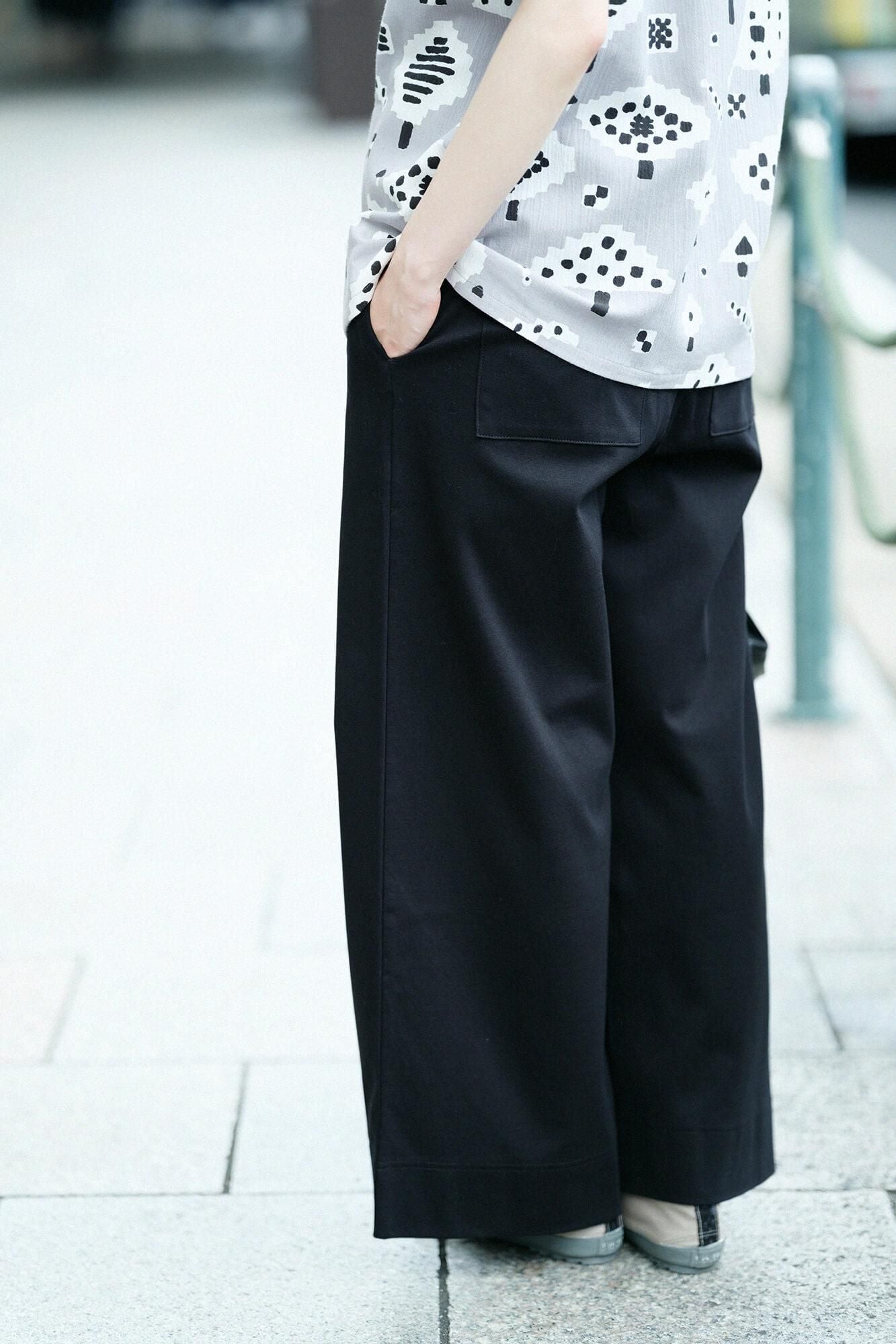 Ponte Fabric Wide Pants 2.0/ Black