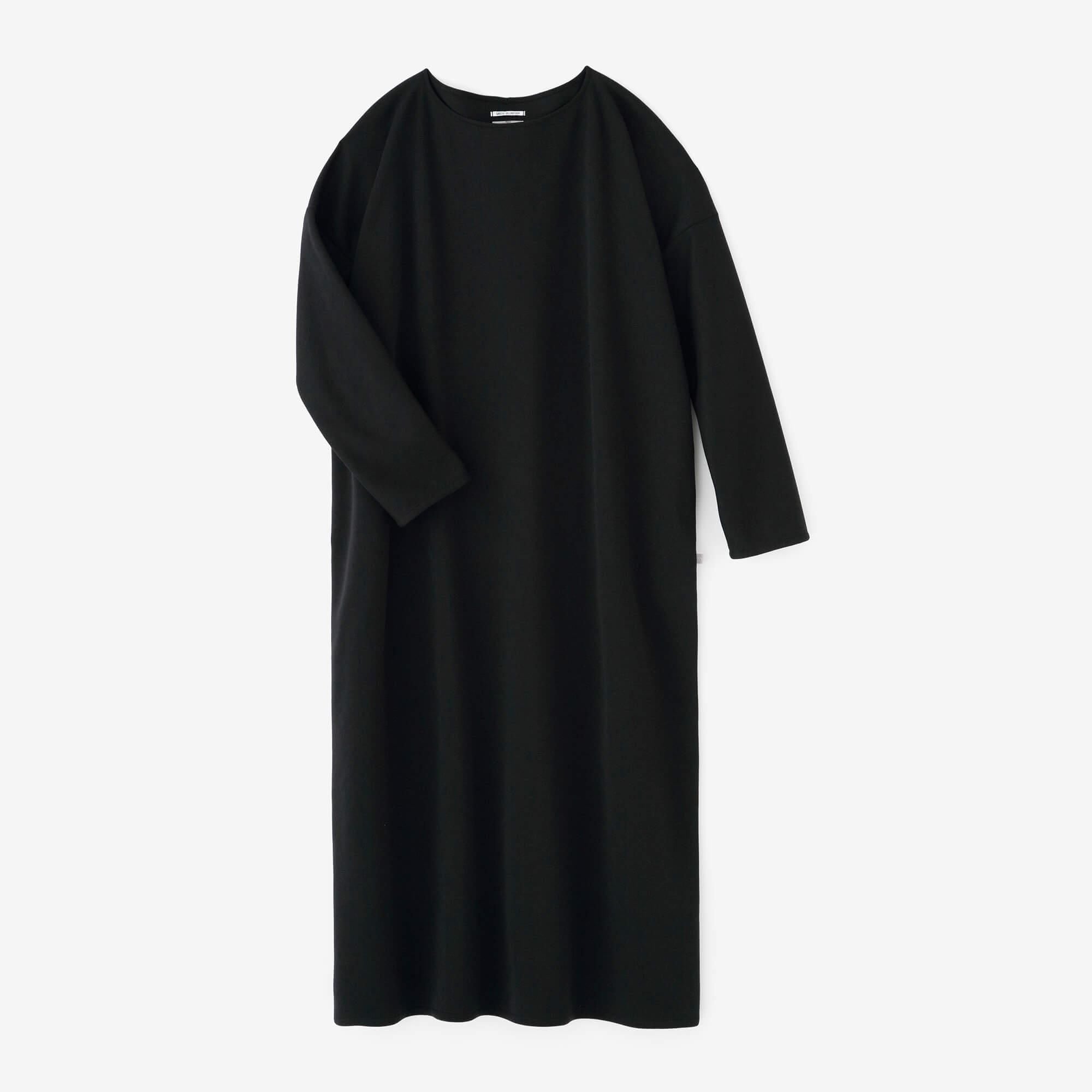 DRYMASTER(R) Cardboard Knit B.N. One-piece Dress// Maxi Length Black