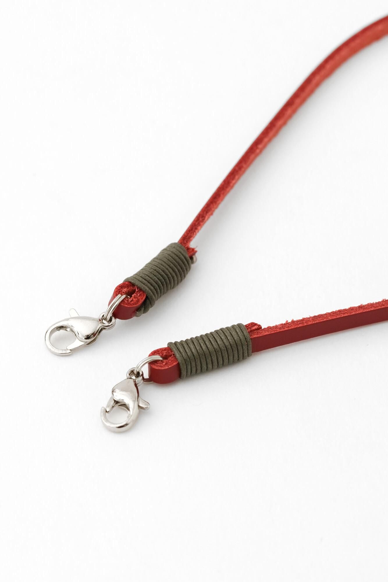 革 がま口 (大)/濡羽色(ぬればいろ)×豆SO-SU-U