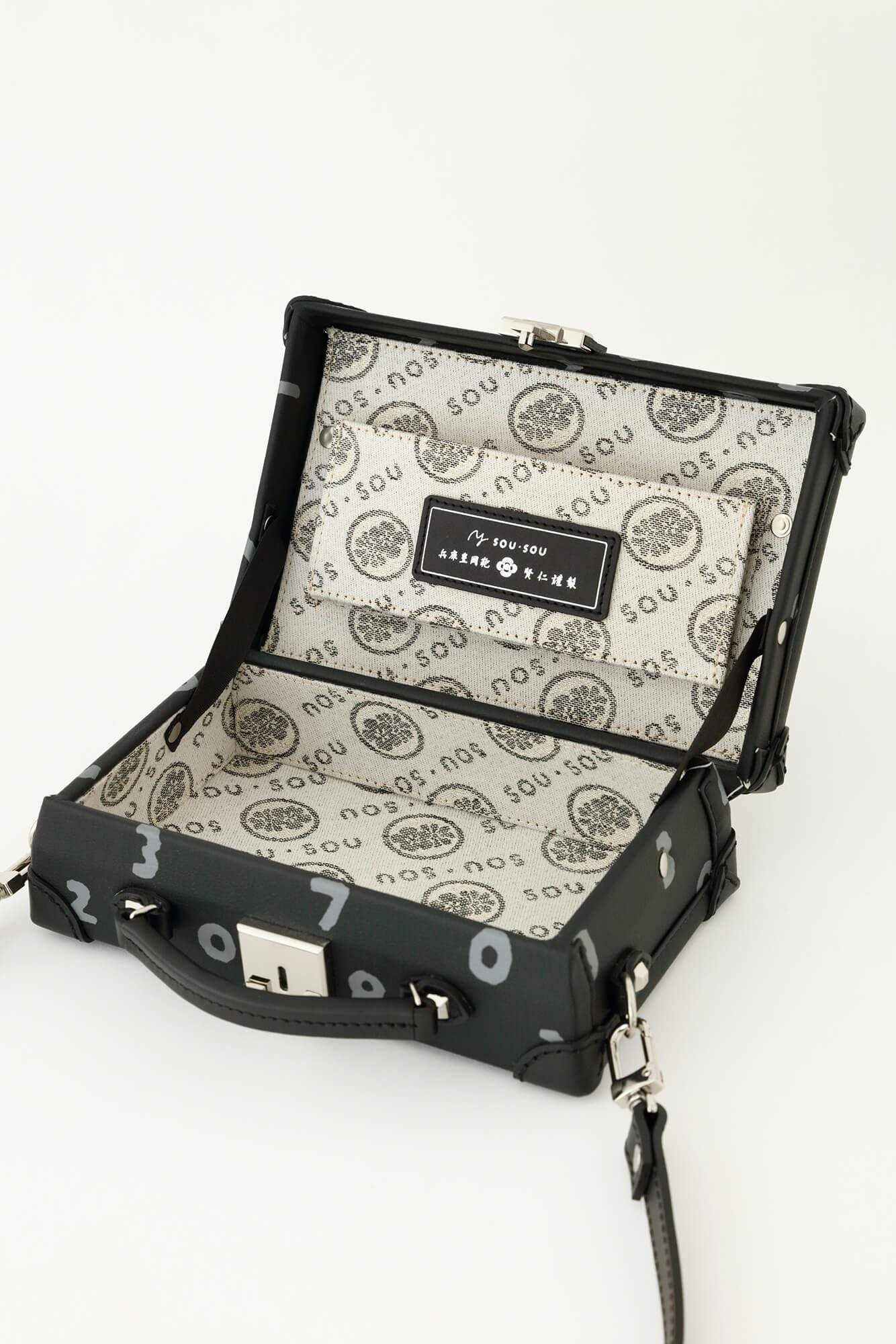 SOU・SOU×匠乃固鞄(R) ミニトランク/SO-SU-U 濡羽色(ぬればいろ)