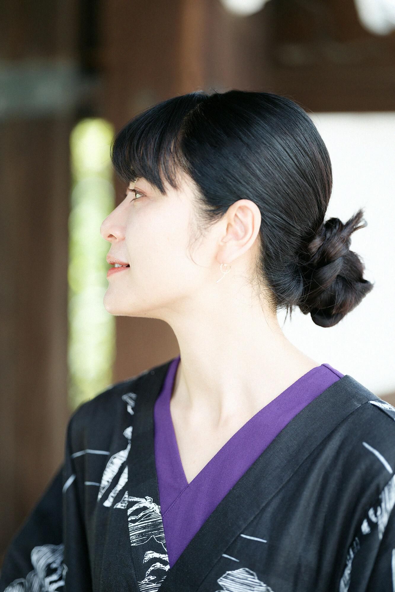 亚麻浴衣御手/松布