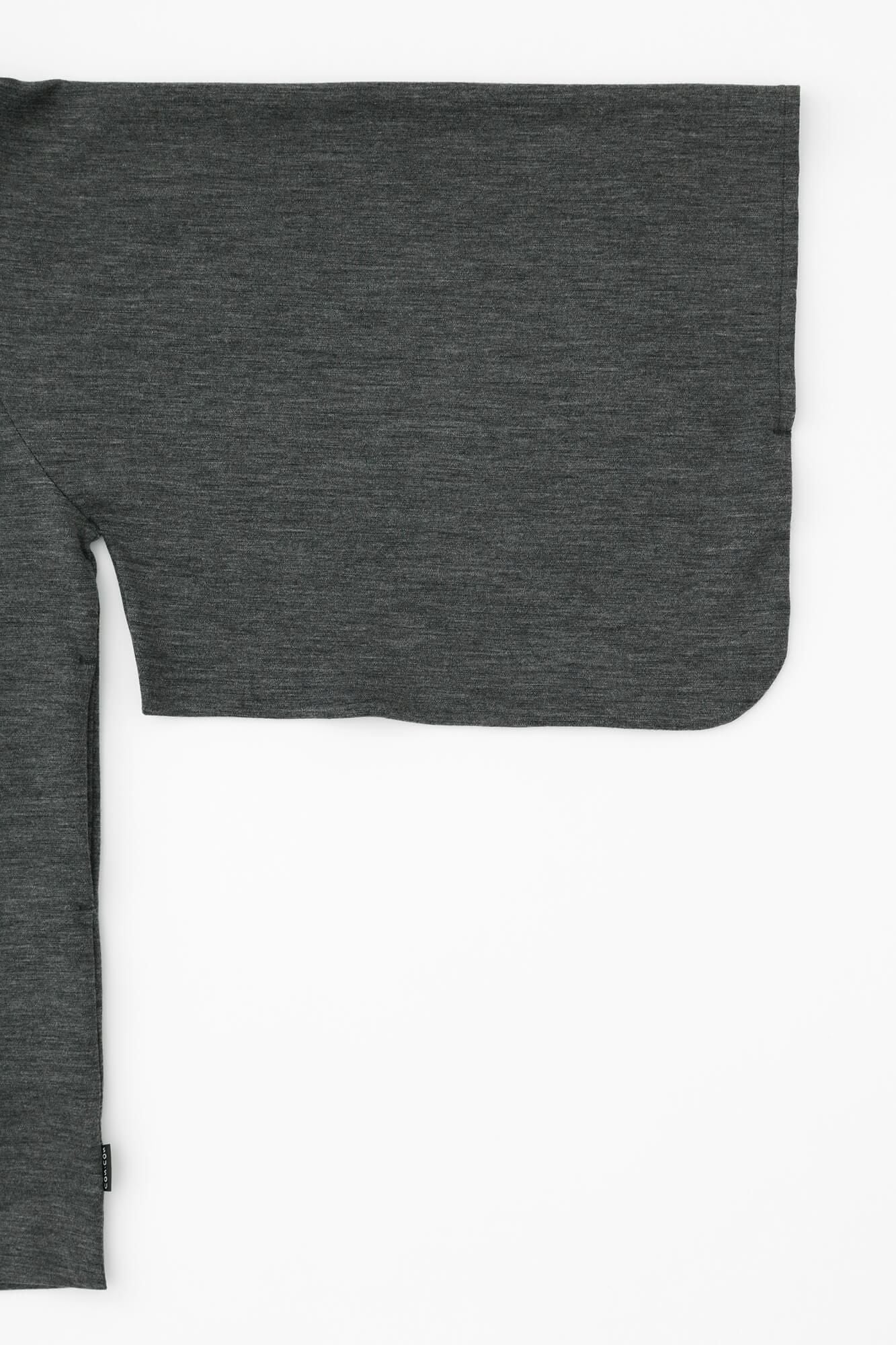 【net限定】コーデュラ混 梳毛(そもう) 小袖蘭陀(こそでらんだ)/杢墨(もくずみ)