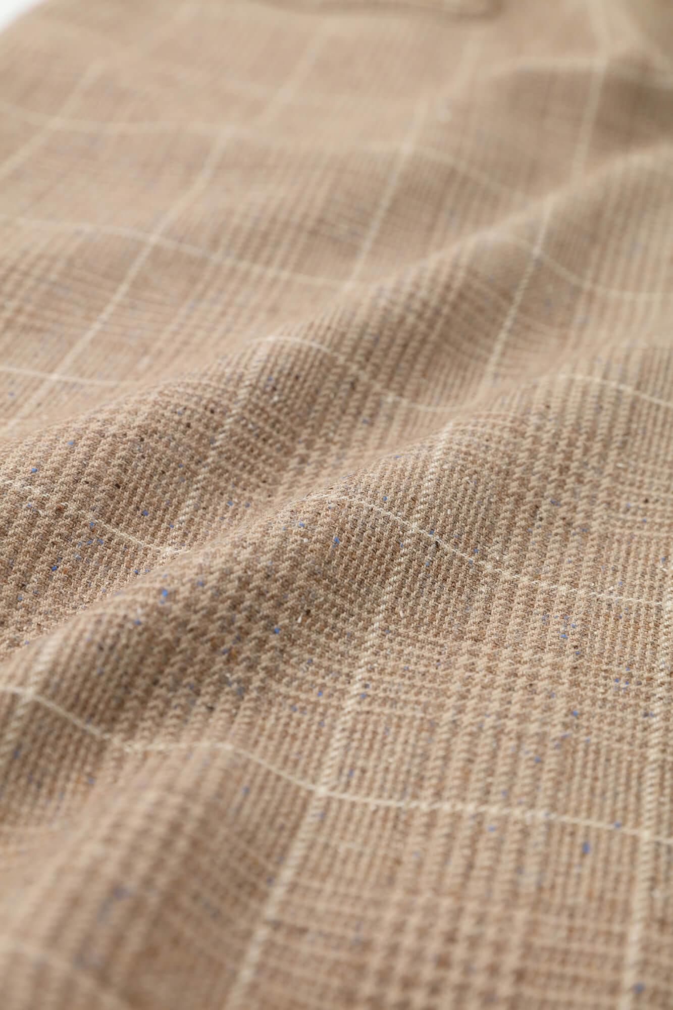 Hahnentrittmuster gewebter Stoff (Hiro-nari) Monpe gestreifte Länge/Fushizomeiro Fushimoku