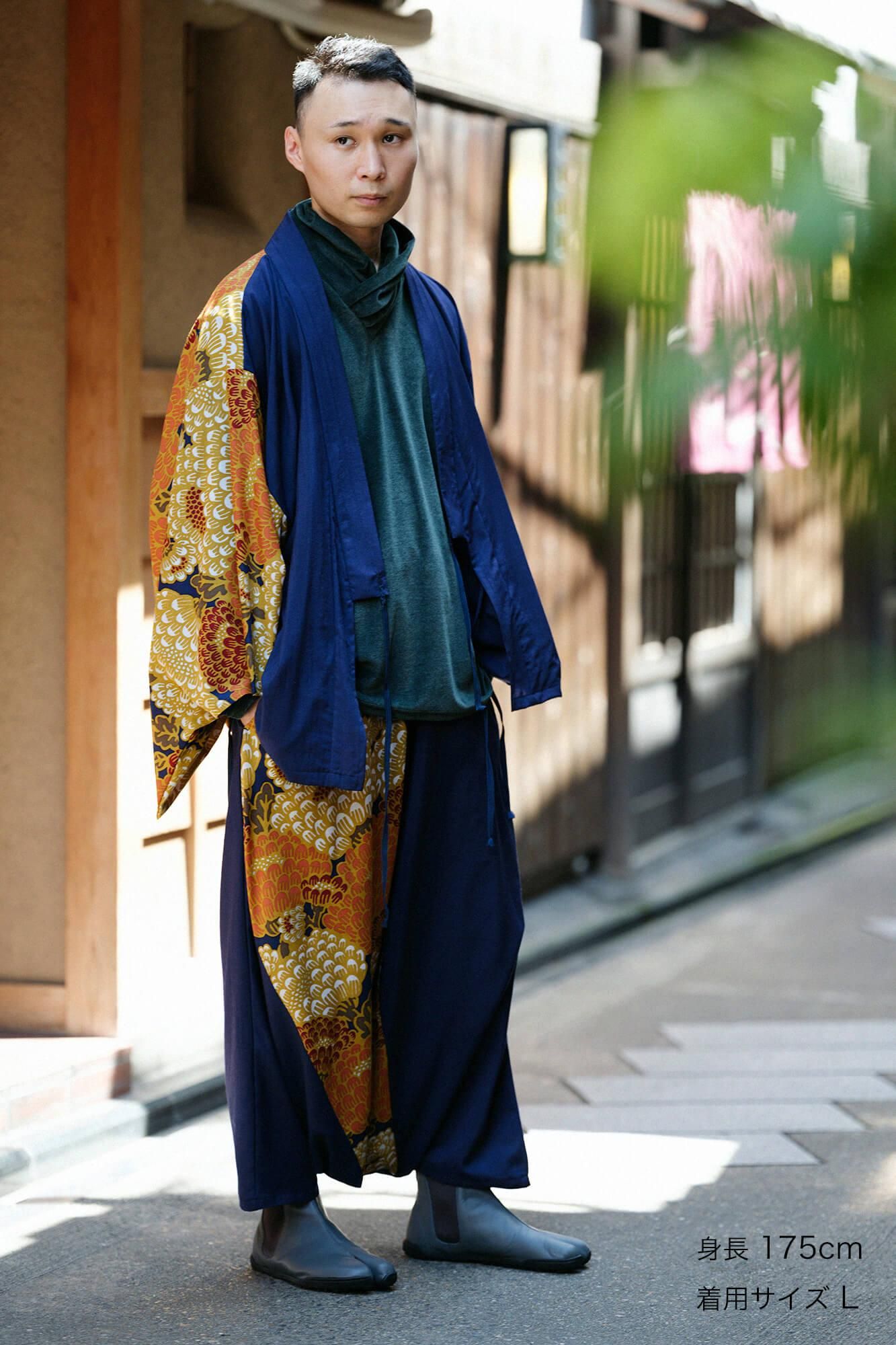 【online한정】모슬린 후지 2.0/다크 블루 ×켄란