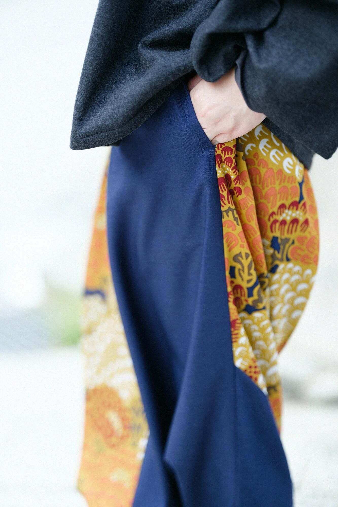 【online한정】모슬린 후지 2.0/다크 블루 ×켄란