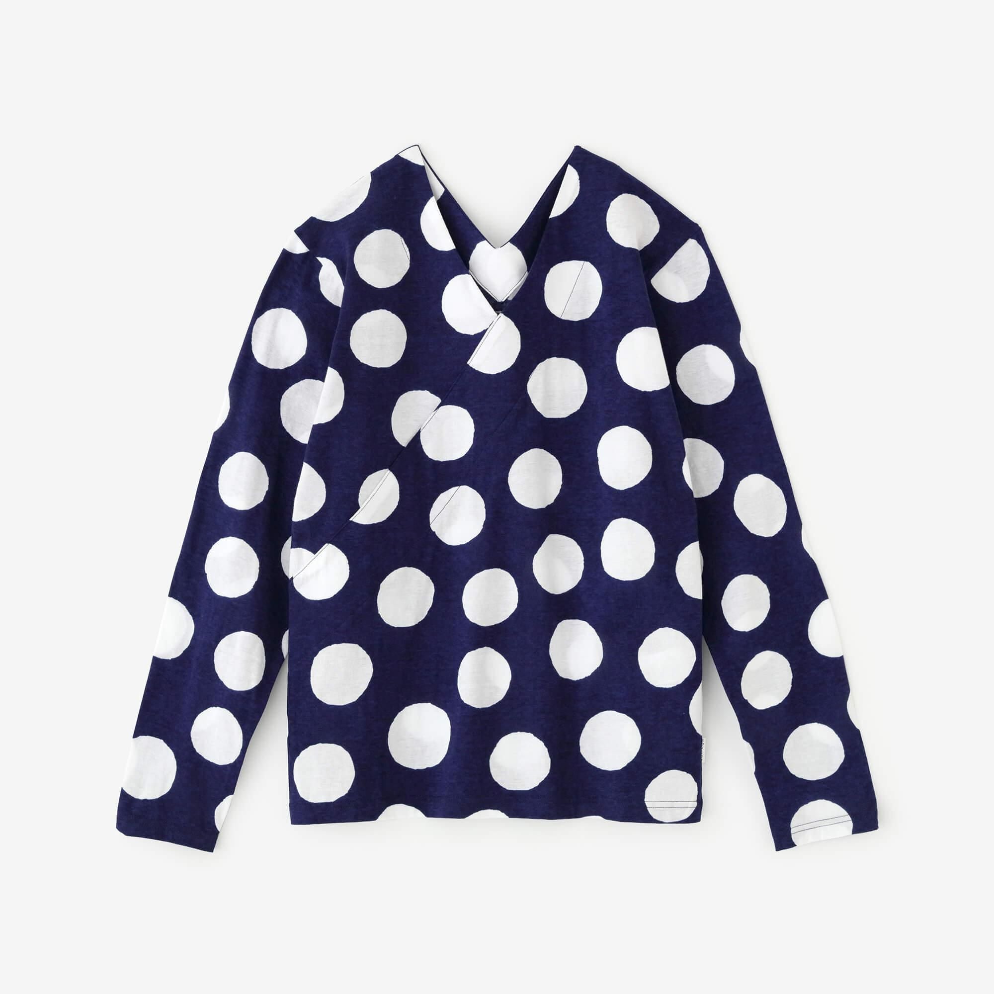 拉出领,全长/水玉,深蓝色