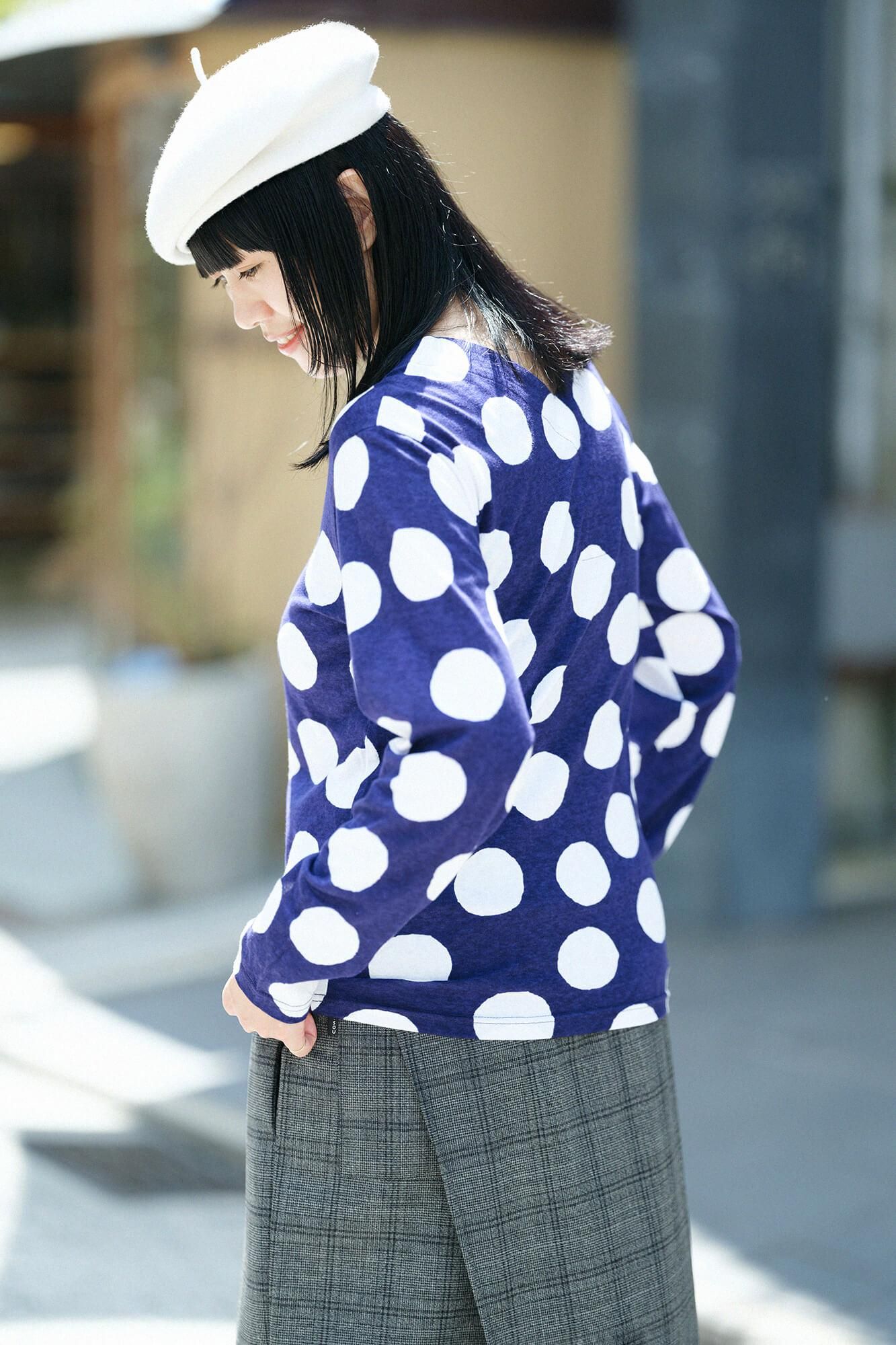 拉出领,全长/水玉,深蓝色