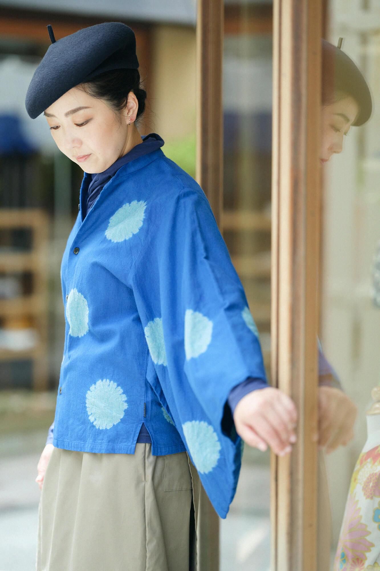 Kinkiyo Shibori Menke Ayaori Soui Soui / 大圆点 Ruriiro x Hanasagi