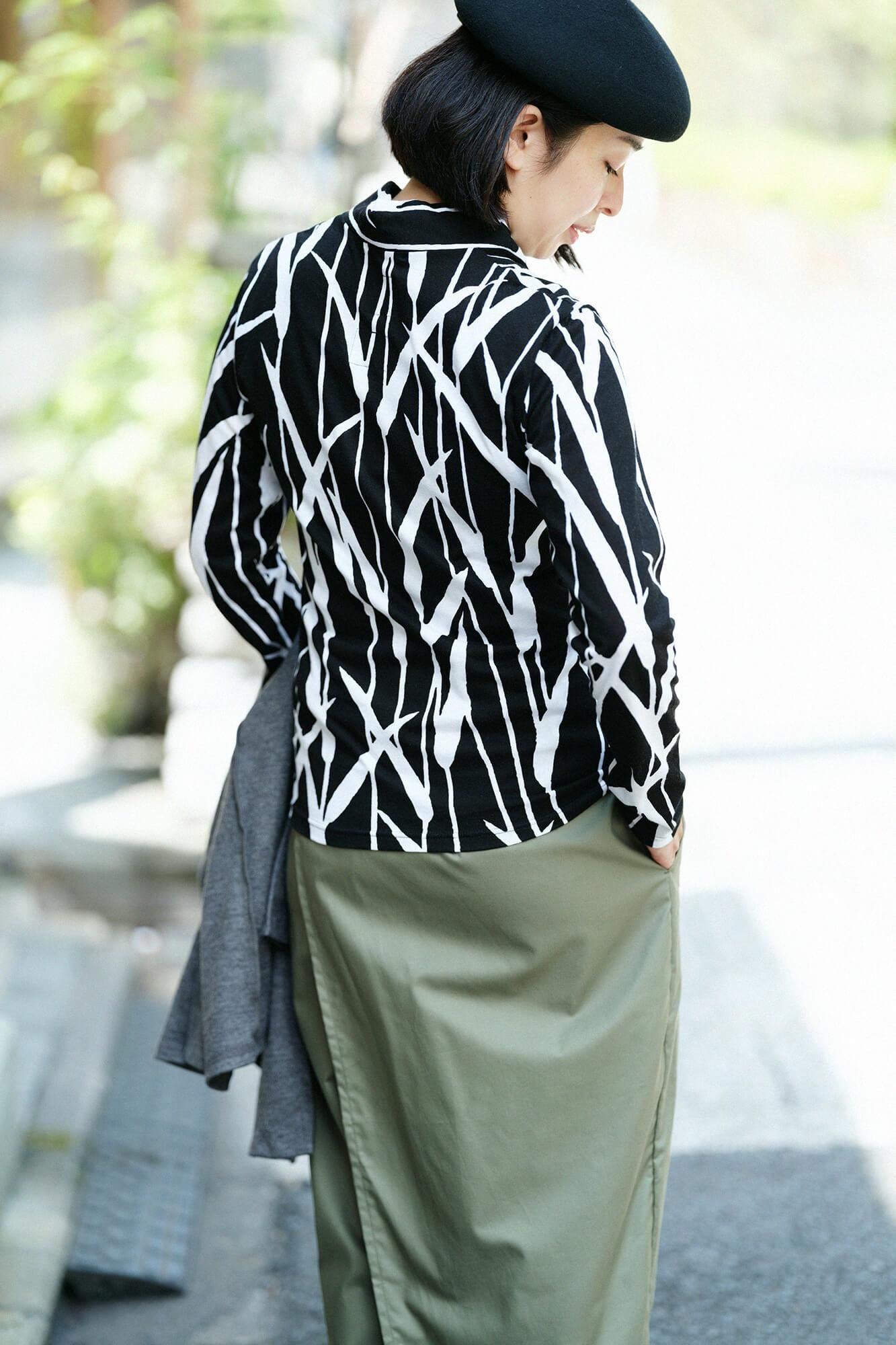 Seba Fubi Kimono Collar Shirt Nukiemon / Waterside