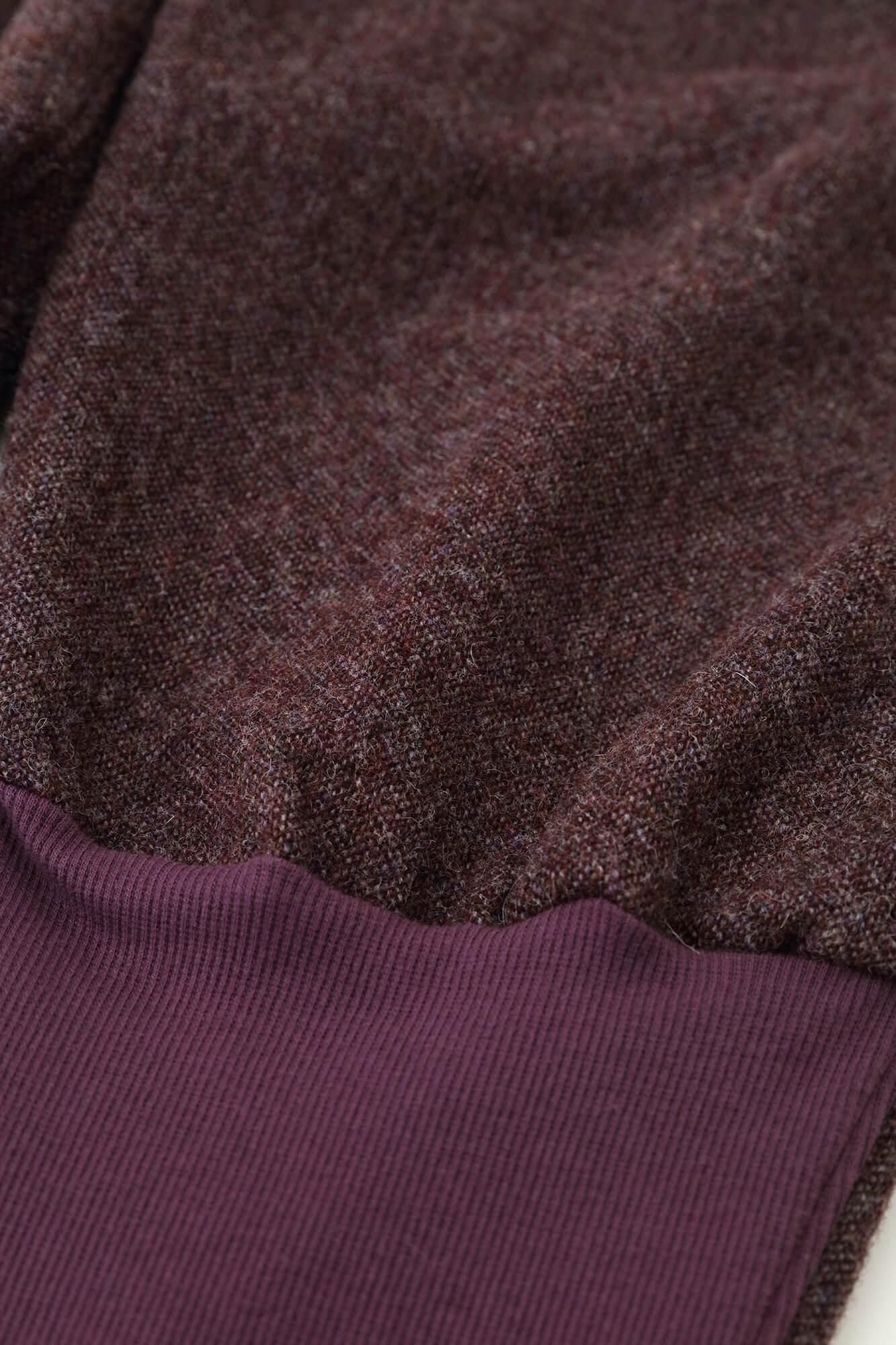 紡毛(ぼうもう) 裁付(たっつけ)えんゆう穿き/葡萄鼠(ぶどうねず)