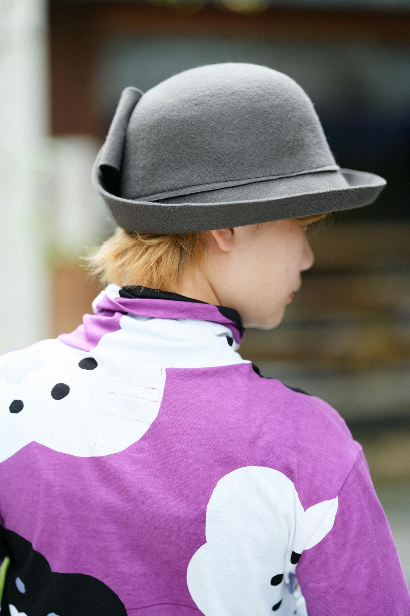 高領上衣/微笑 京紫色