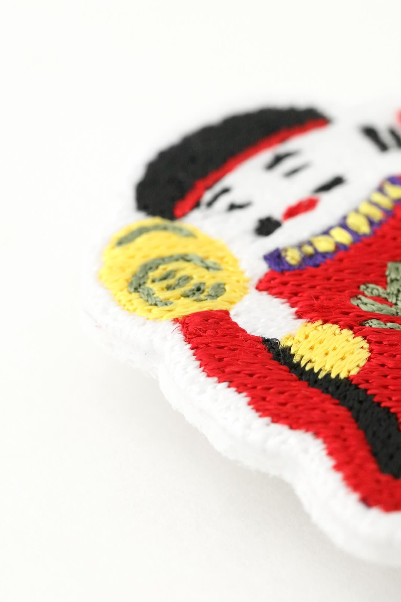 刺繍飾り(ししゅうかざり)/土人形(つちにんぎょう) 大黒(だいこく)さん