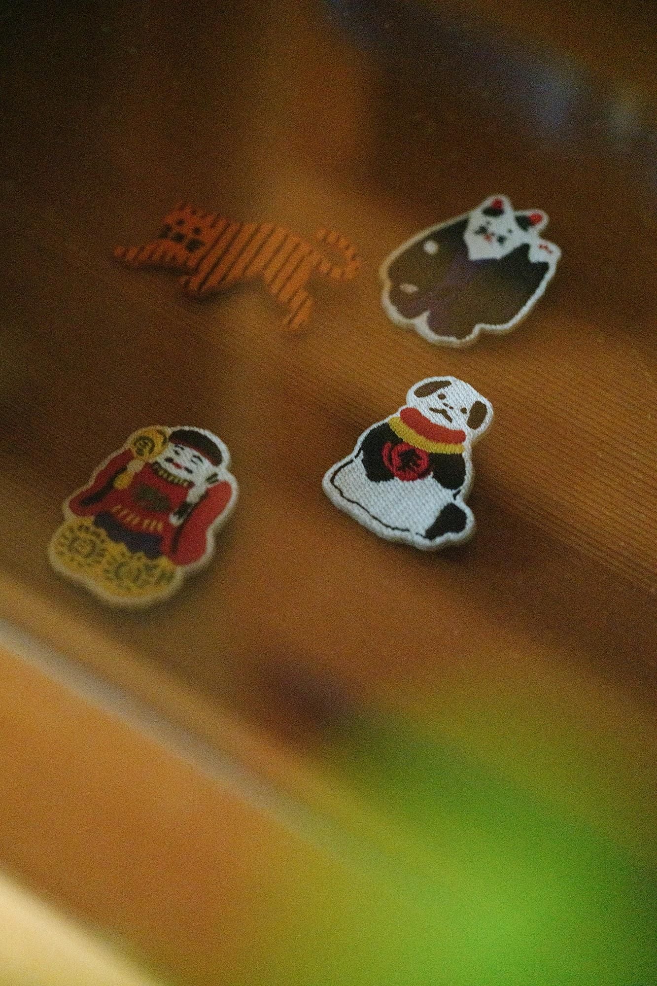 刺繍飾り(ししゅうかざり)/土人形(つちにんぎょう) 大黒(だいこく)さん