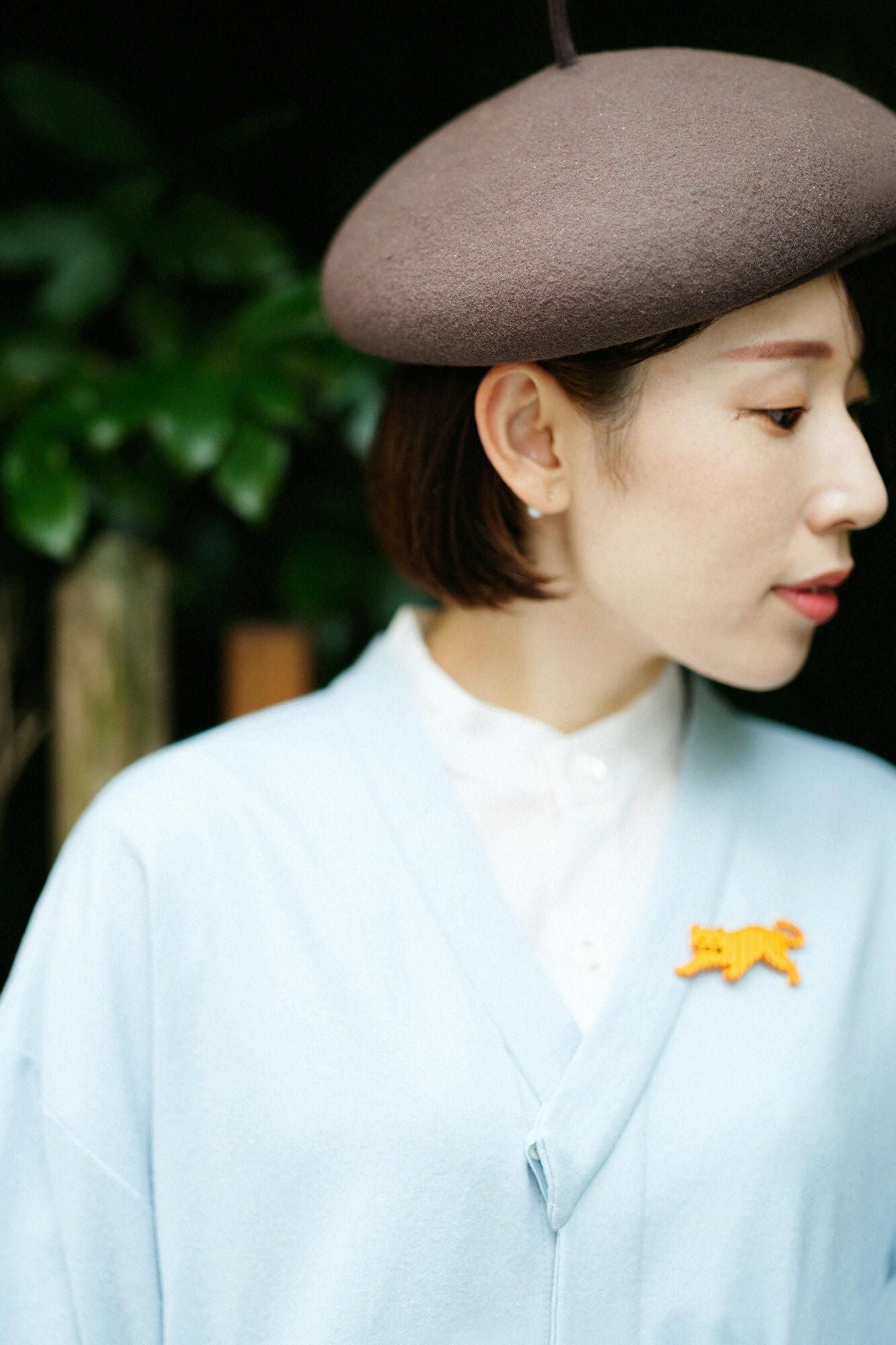 자수 브로치(Shukazari)/호랑이