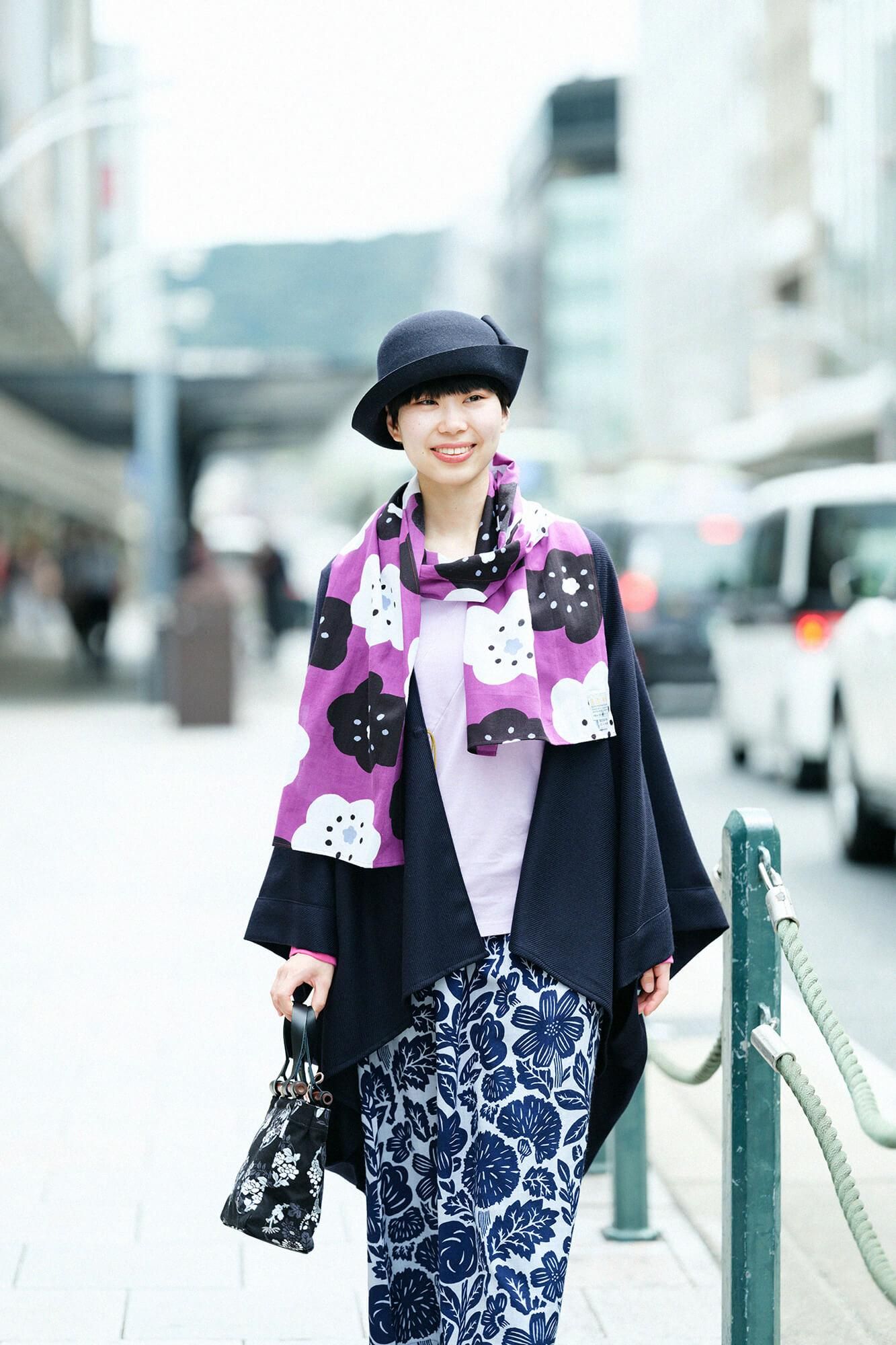 ISE棉花,领口/微笑,京都紫色