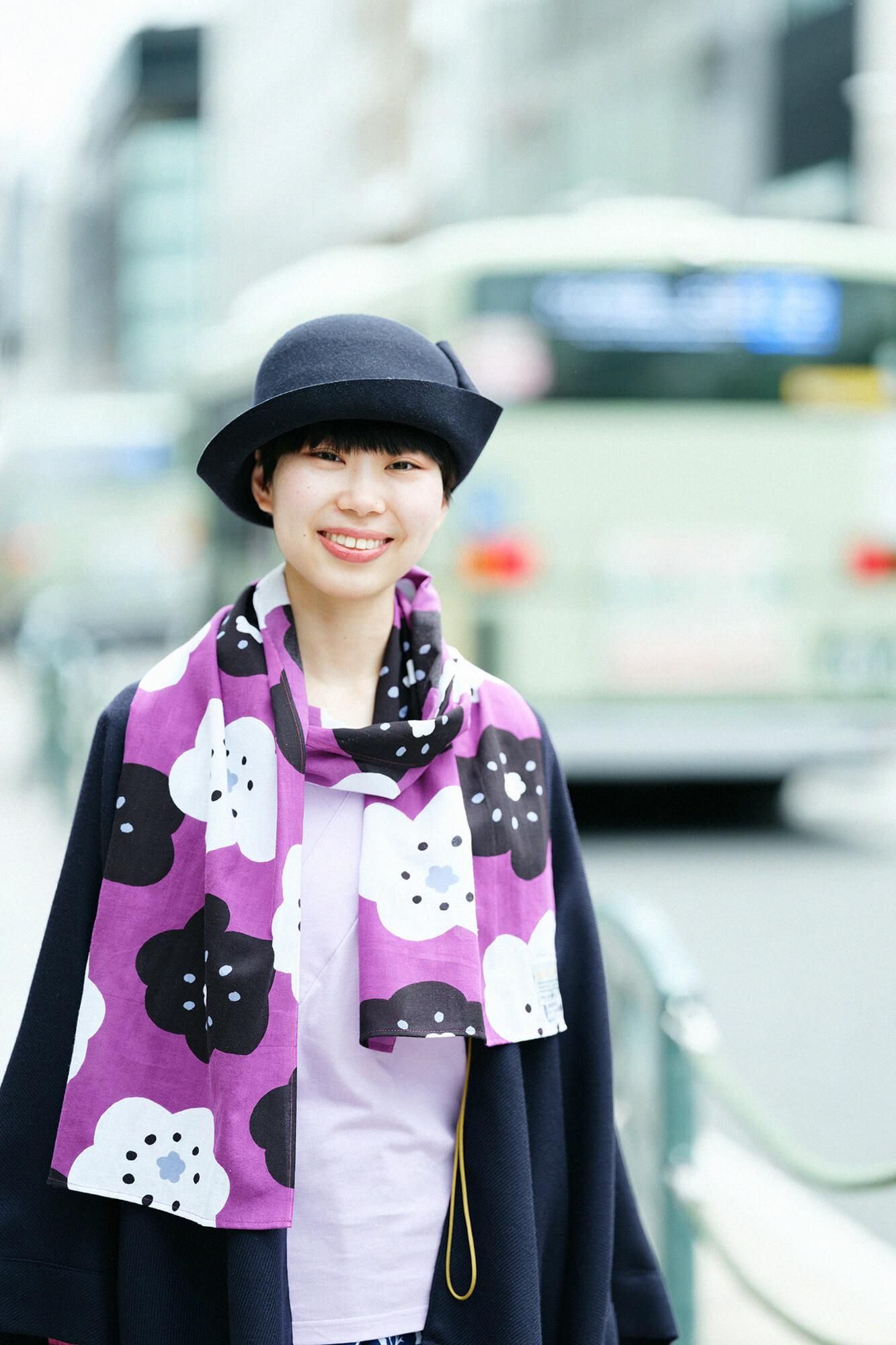 ISE棉花,领口/微笑,京都紫色