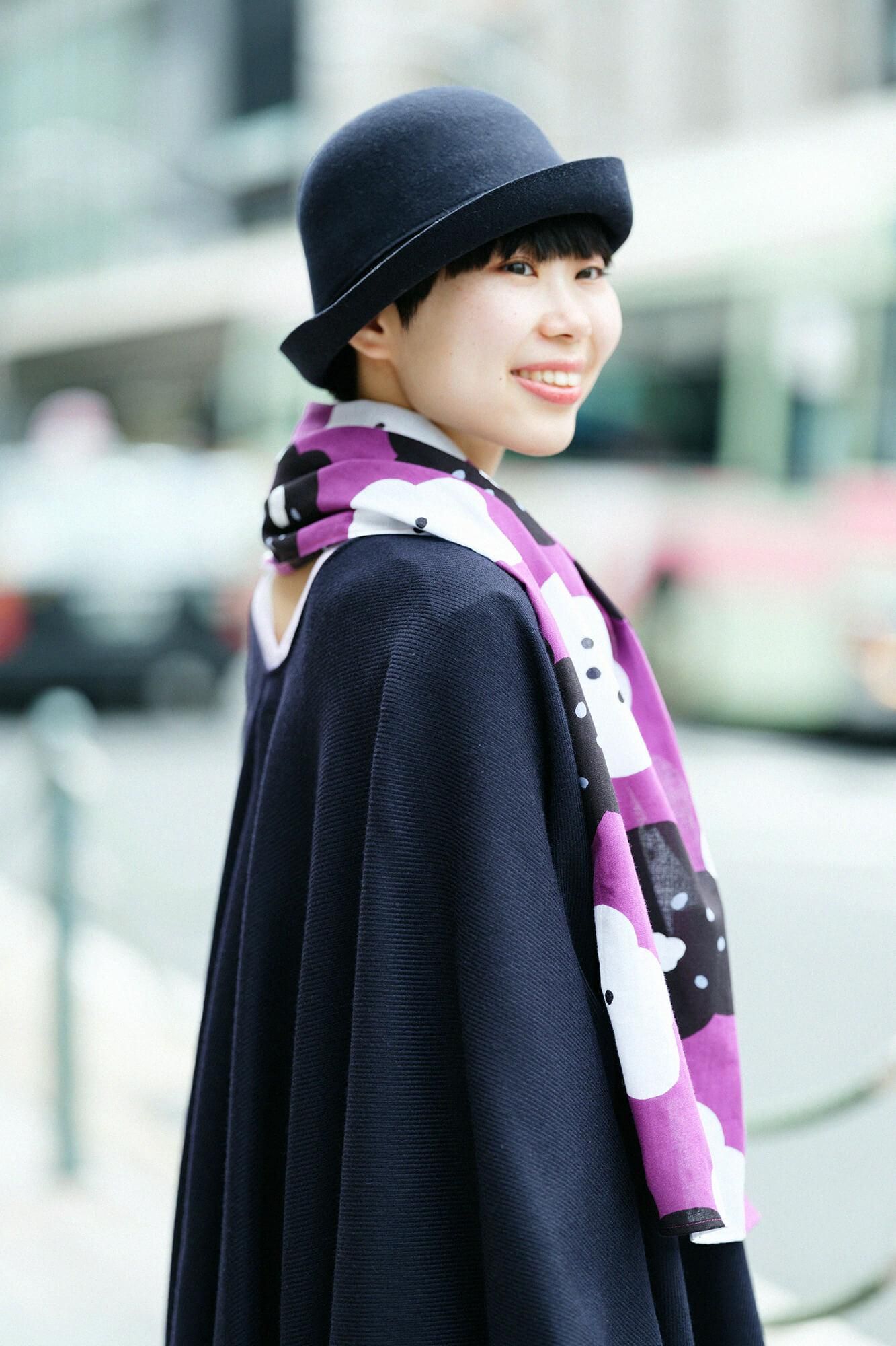 ISE棉花,领口/微笑,京都紫色