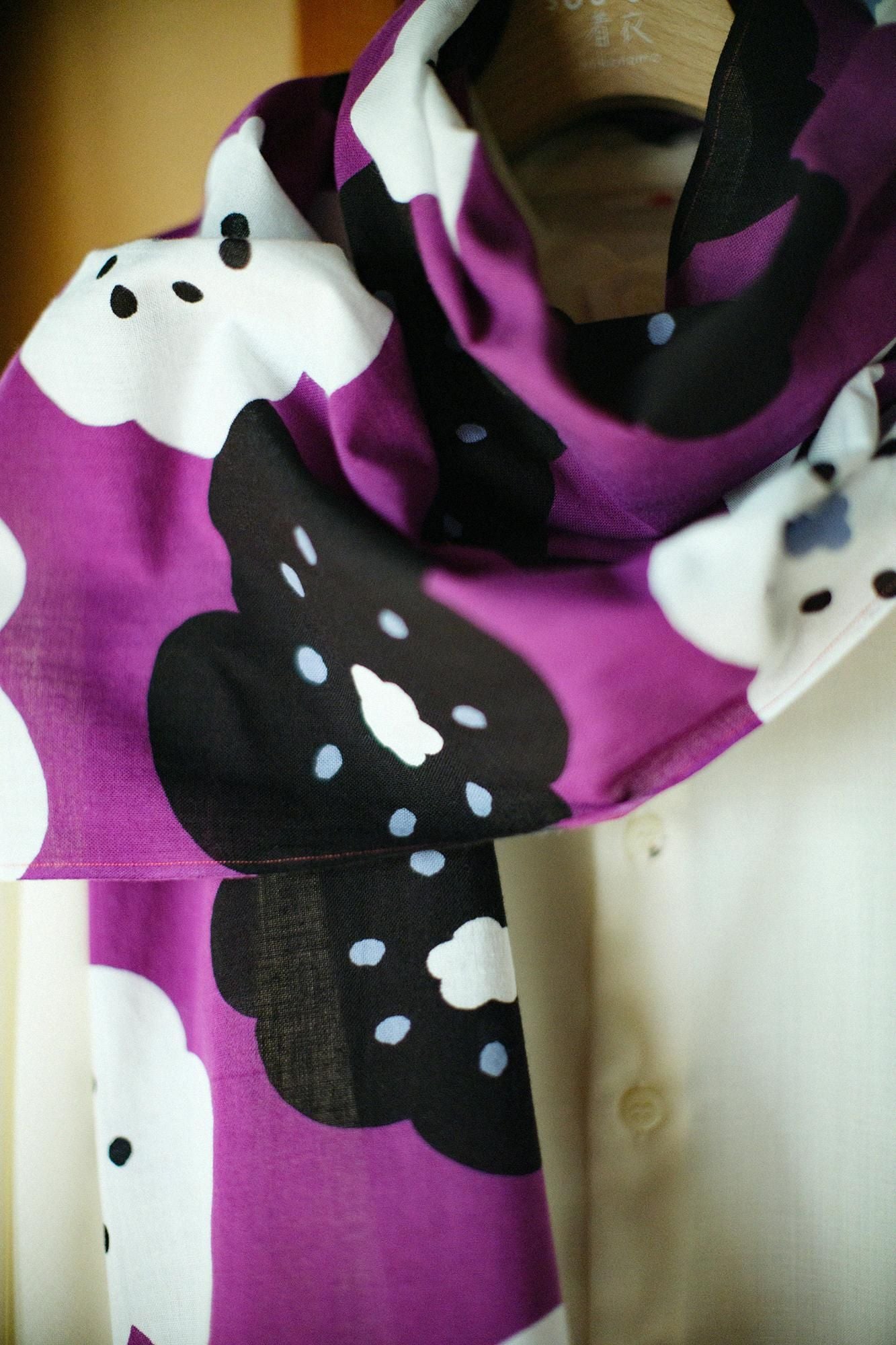 ISE棉花,领口/微笑,京都紫色